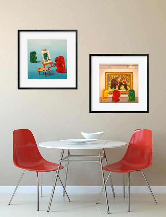 Gummy Bear art - set of 2 prints