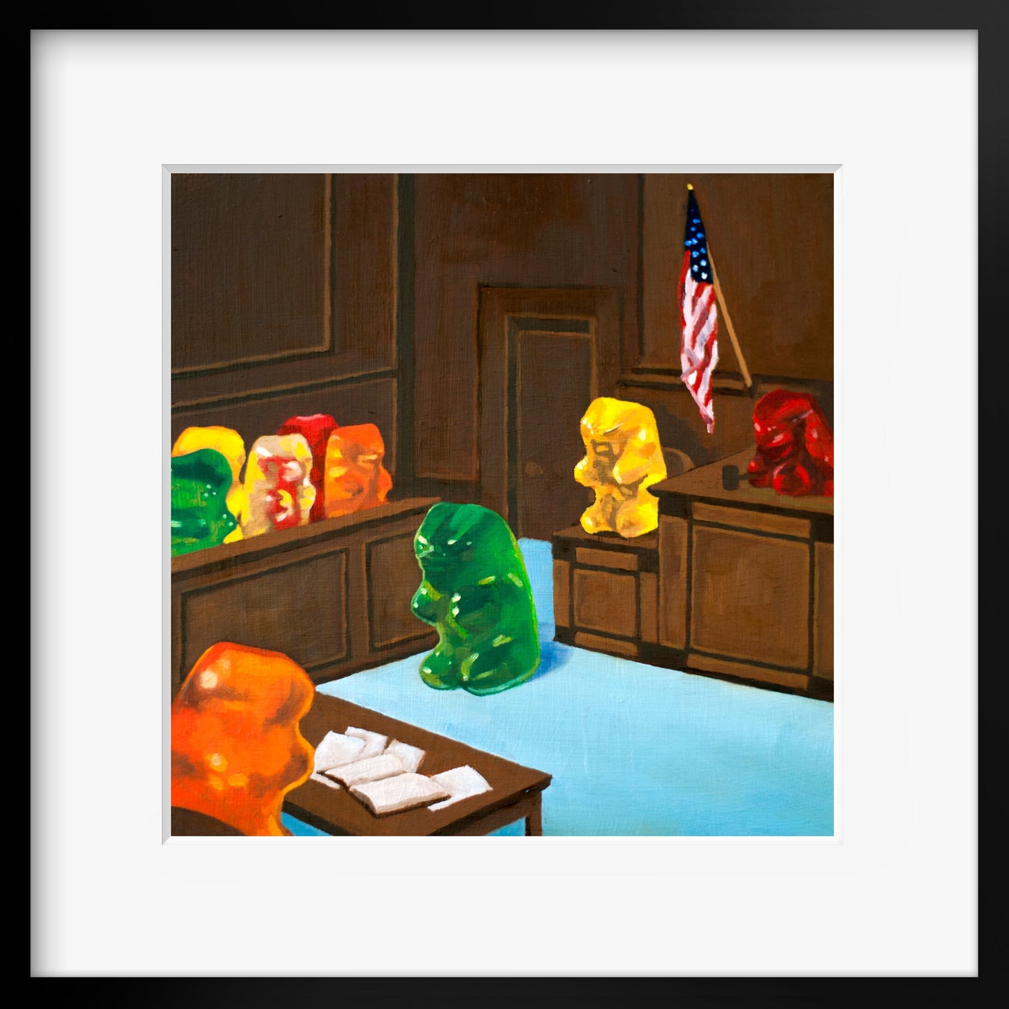 Gummy Bear Law And Order - art print