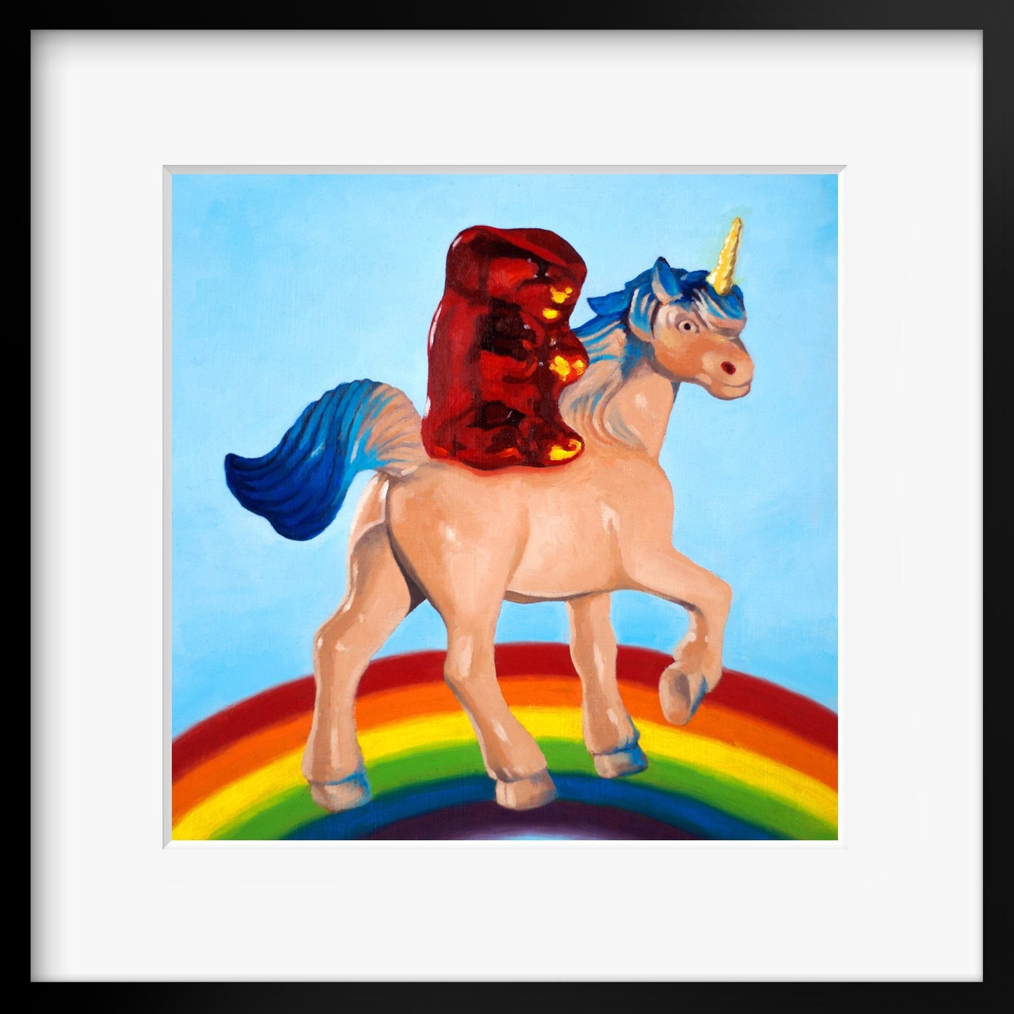 Gummy Bear Unicorn - Art Print