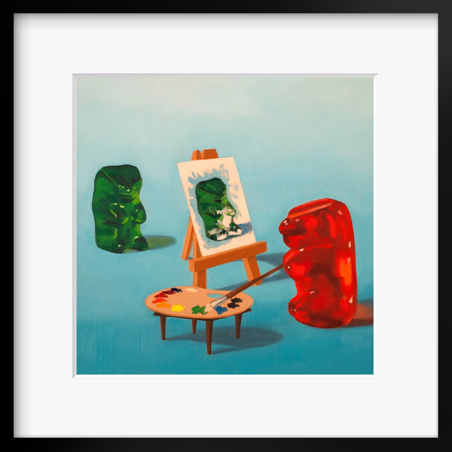 Gummy Bear Art Student - Art Print