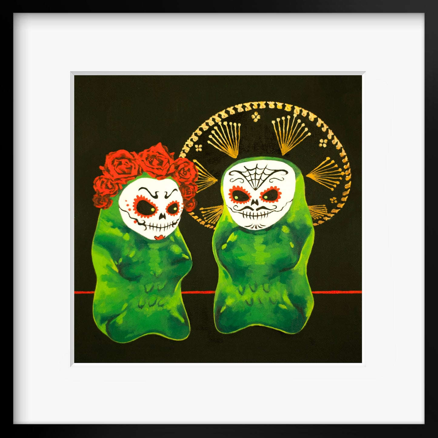 Gummy Bear Day Of The Dead - art print
