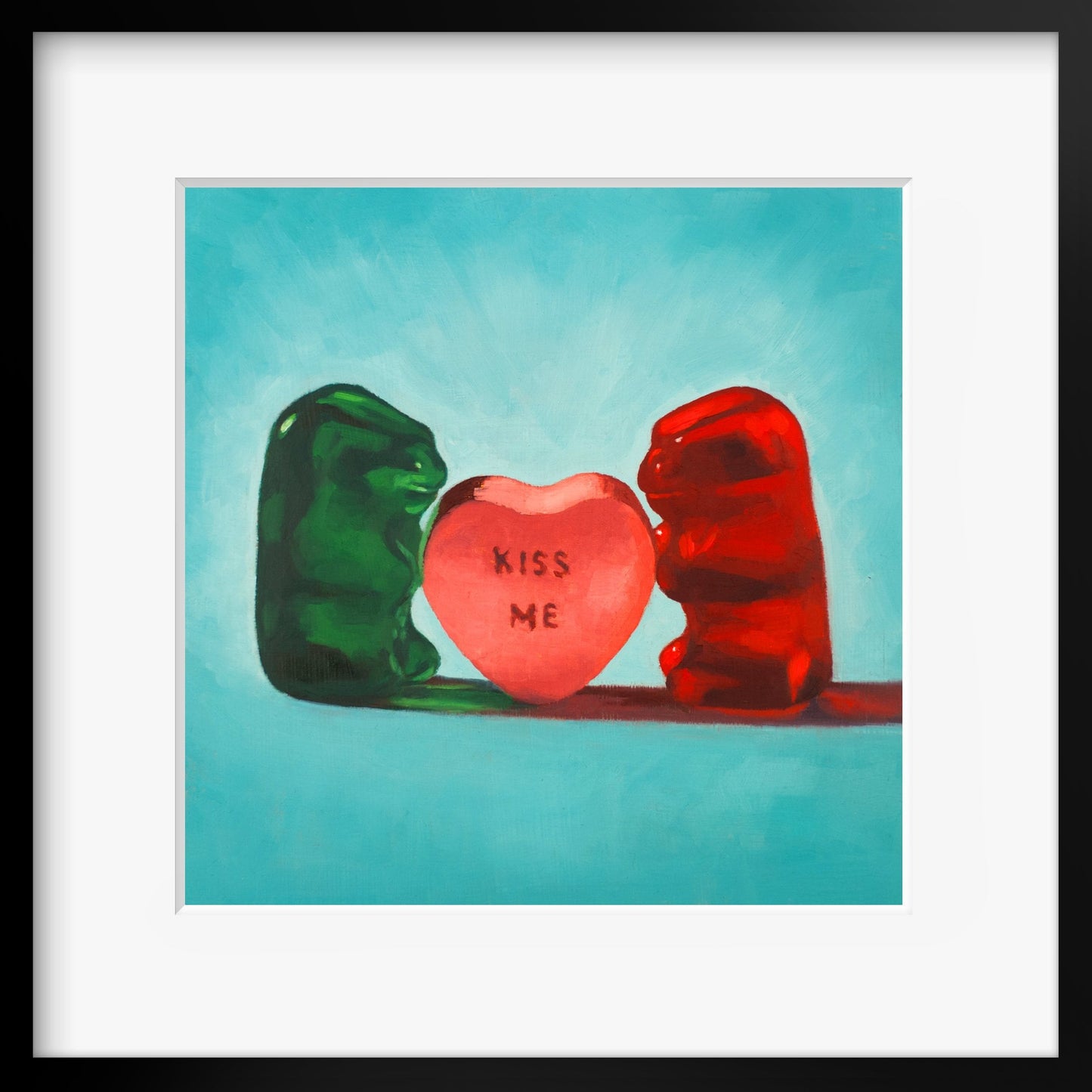 Gummy Bear Valentines Day Gift - Art print