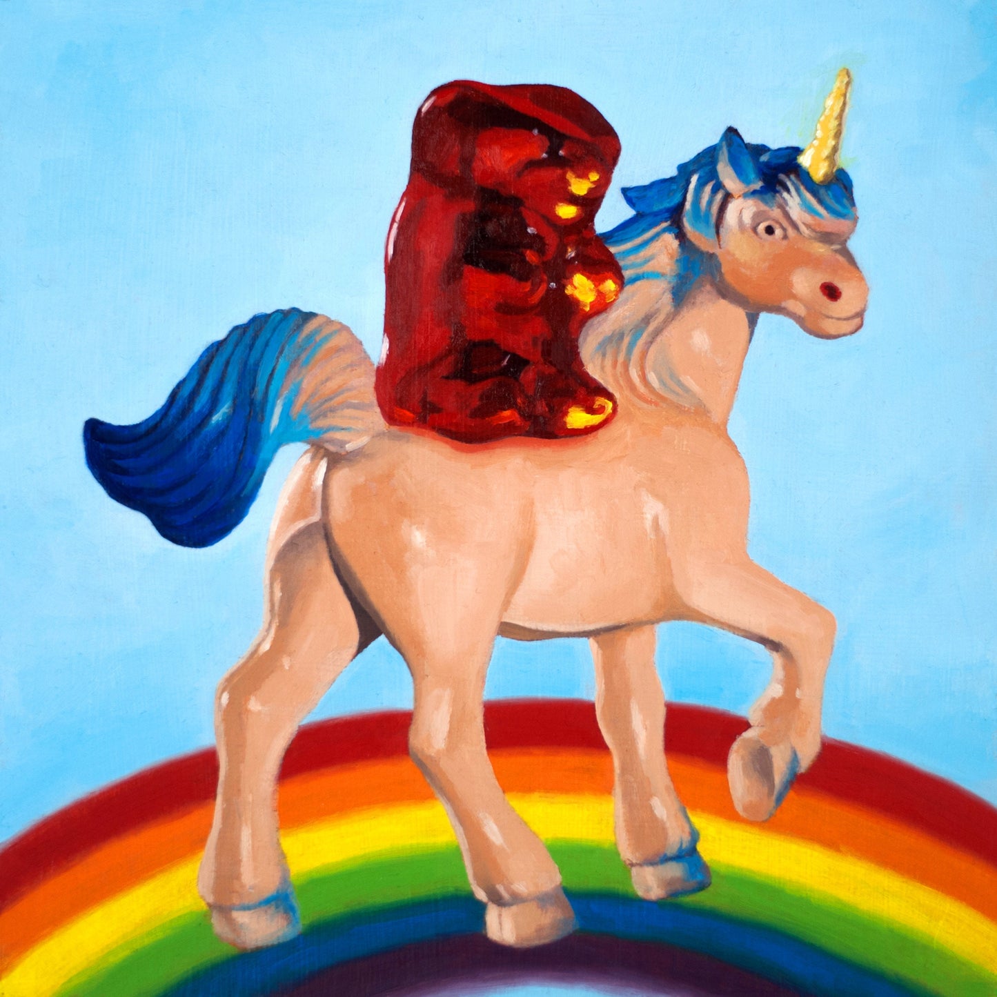 Gummy Bear Unicorn - Art Print