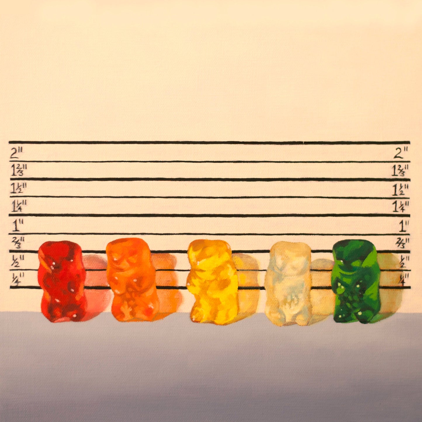 Gummy Bear Line Up - Art Print
