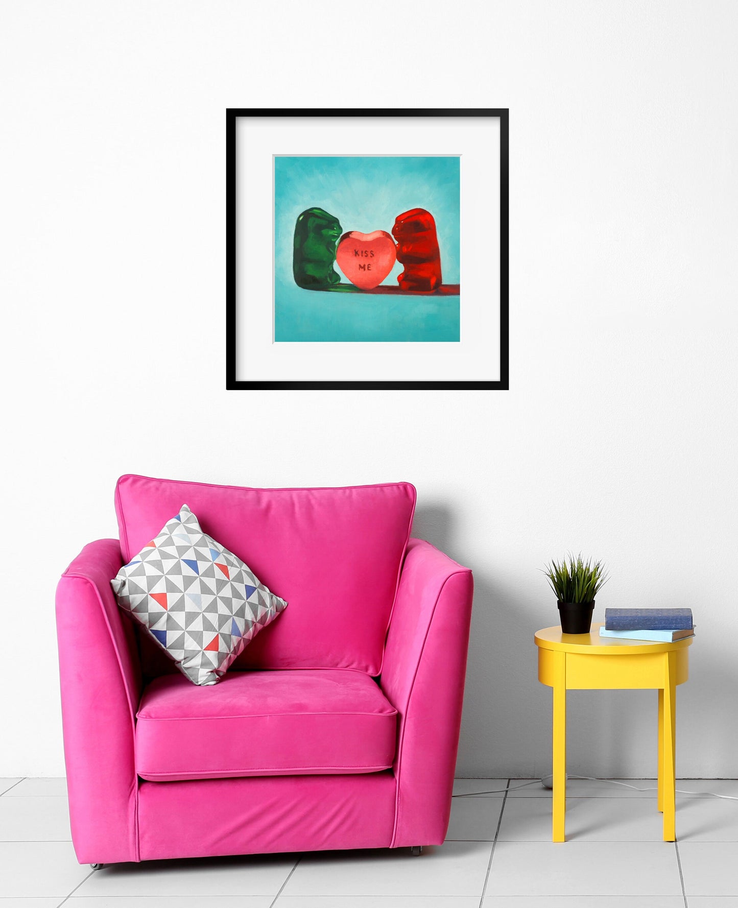 Gummy Bear Valentines Day Gift - Art print