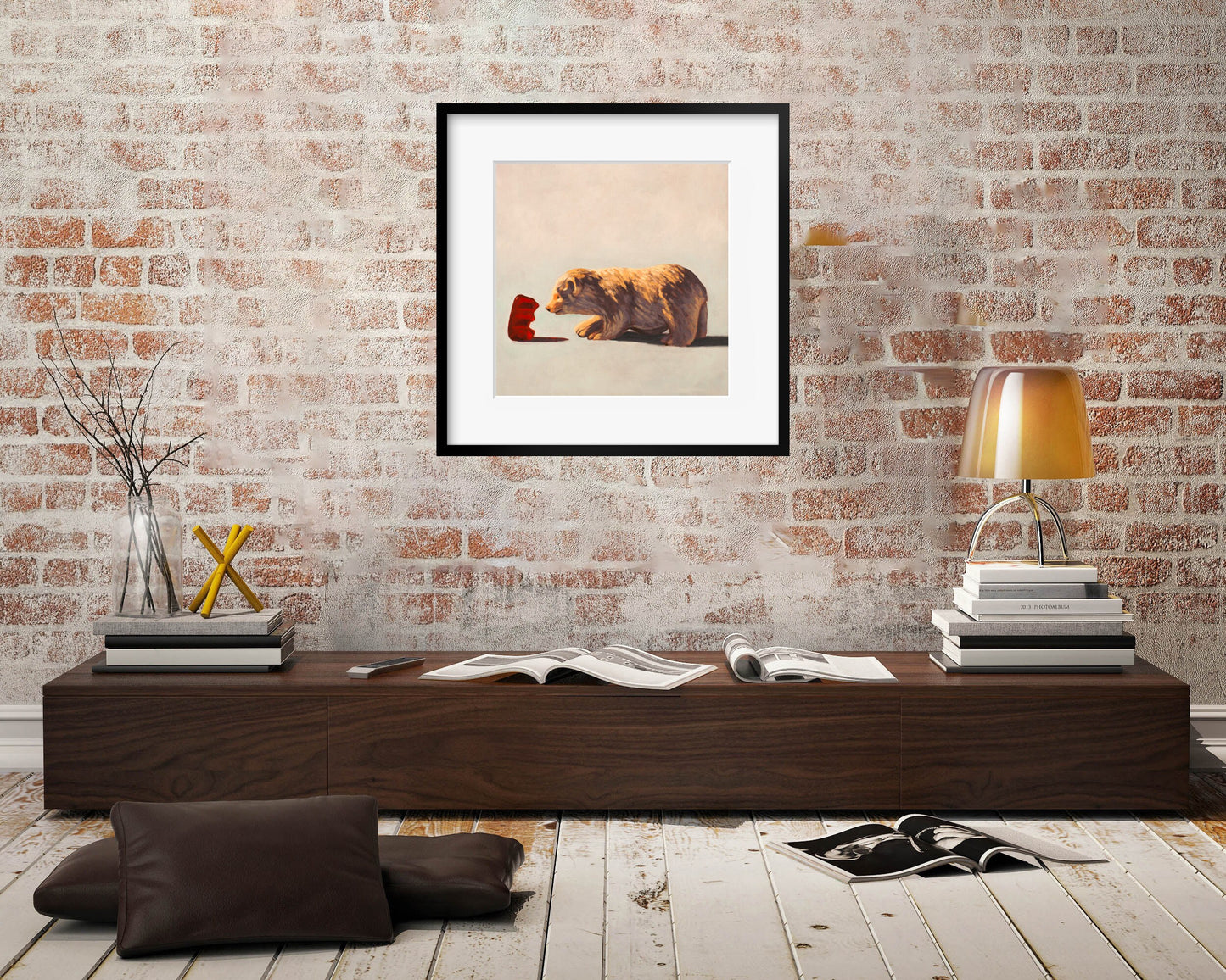 Gummy Bear and Bear - Art print