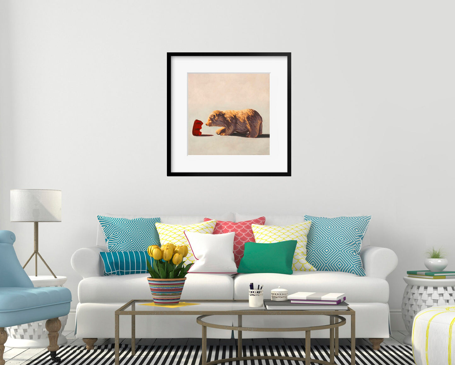 Gummy Bear and Bear - Art print