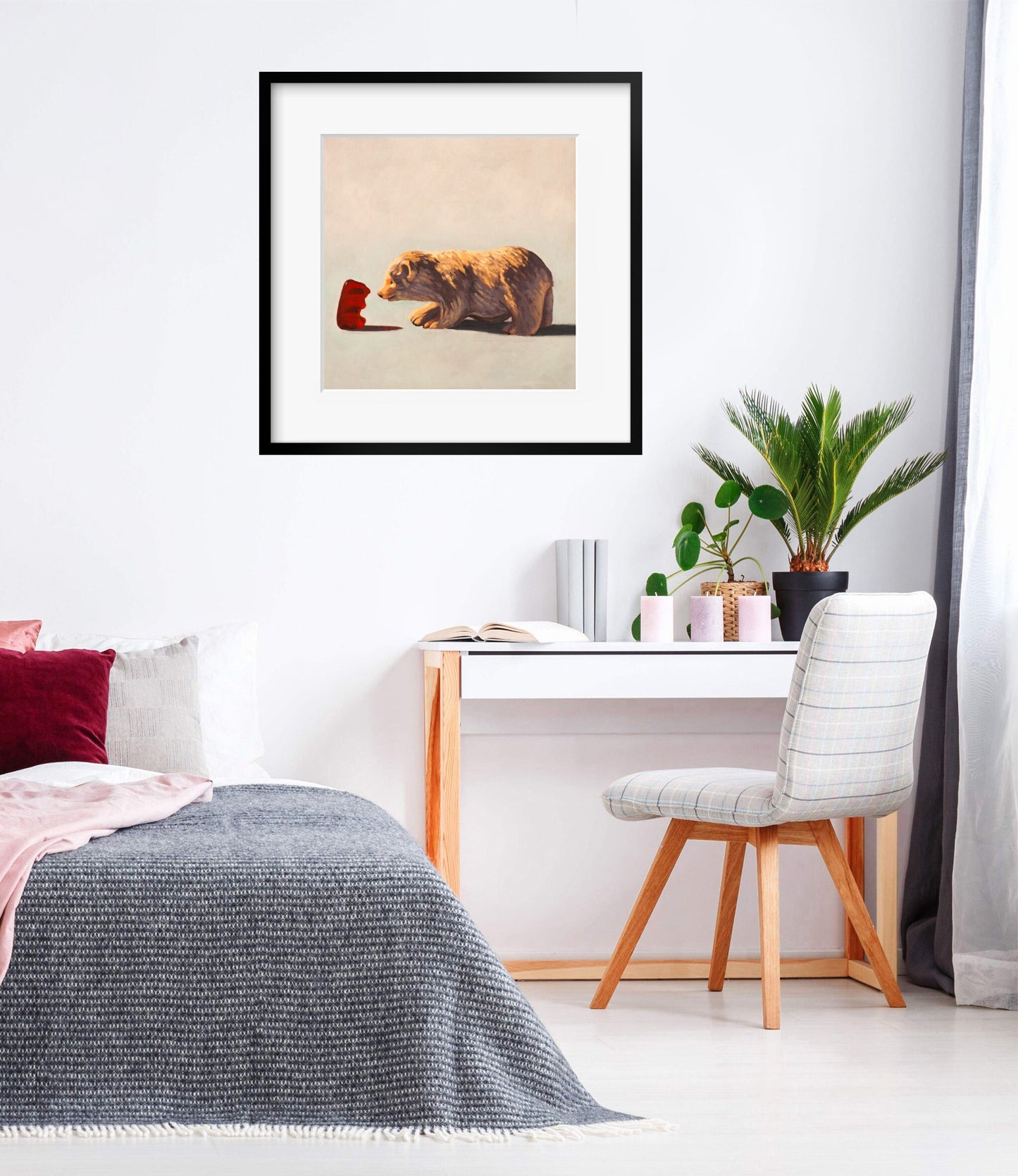 Gummy Bear and Bear - Art print