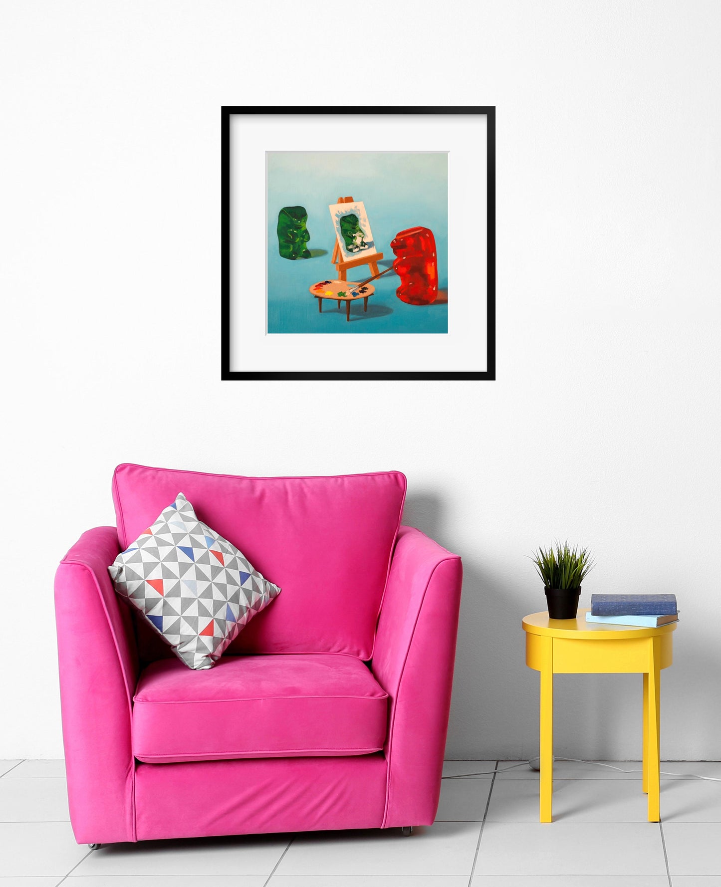 Gummy Bear Art Student - Art Print