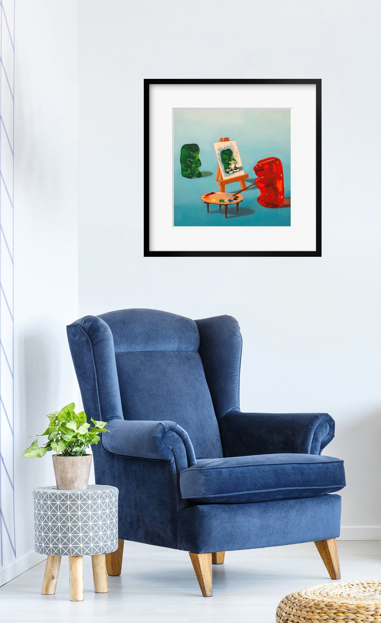 Gummy Bear Art Student - Art Print