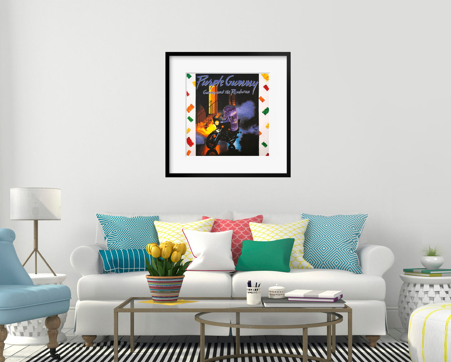 Gummy Bear Purple Rain - Art Print