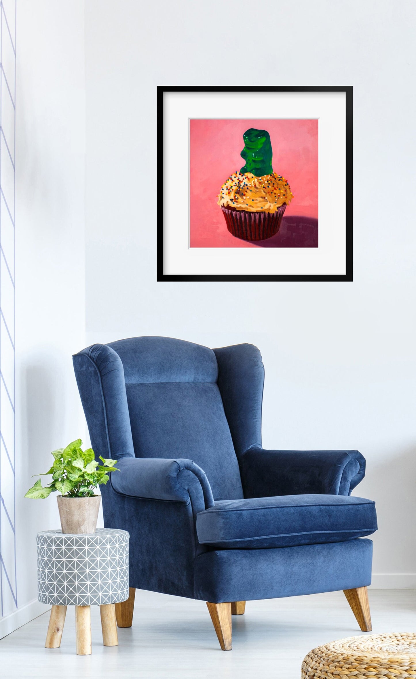Gummy Bear Cupcake - Art Print