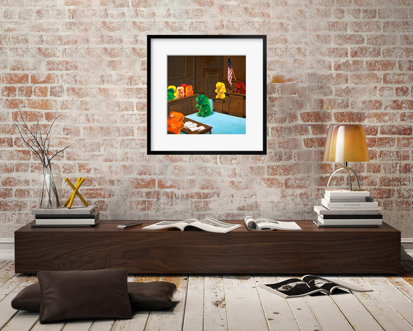 Gummy Bear Law And Order - art print