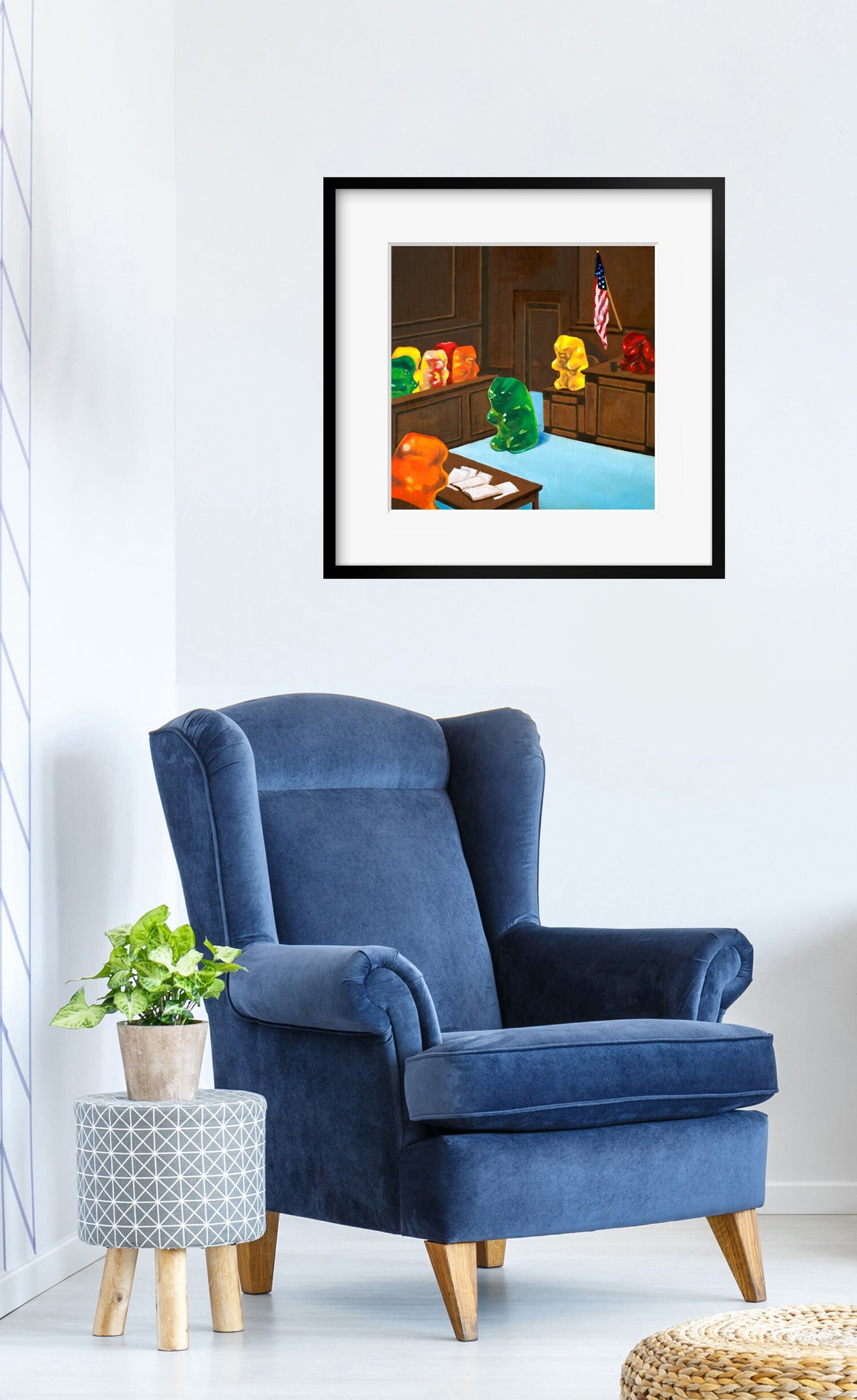 Gummy Bear Law And Order - art print