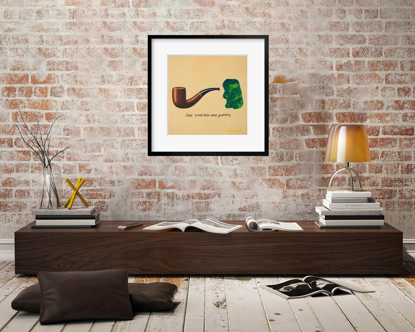 Gummy Bear Magritte - Art Print