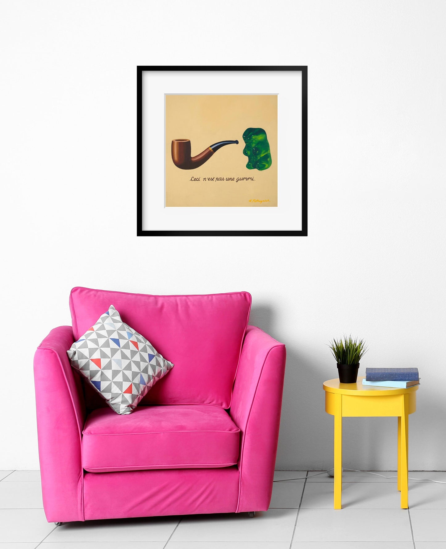 Gummy Bear Magritte - Art Print