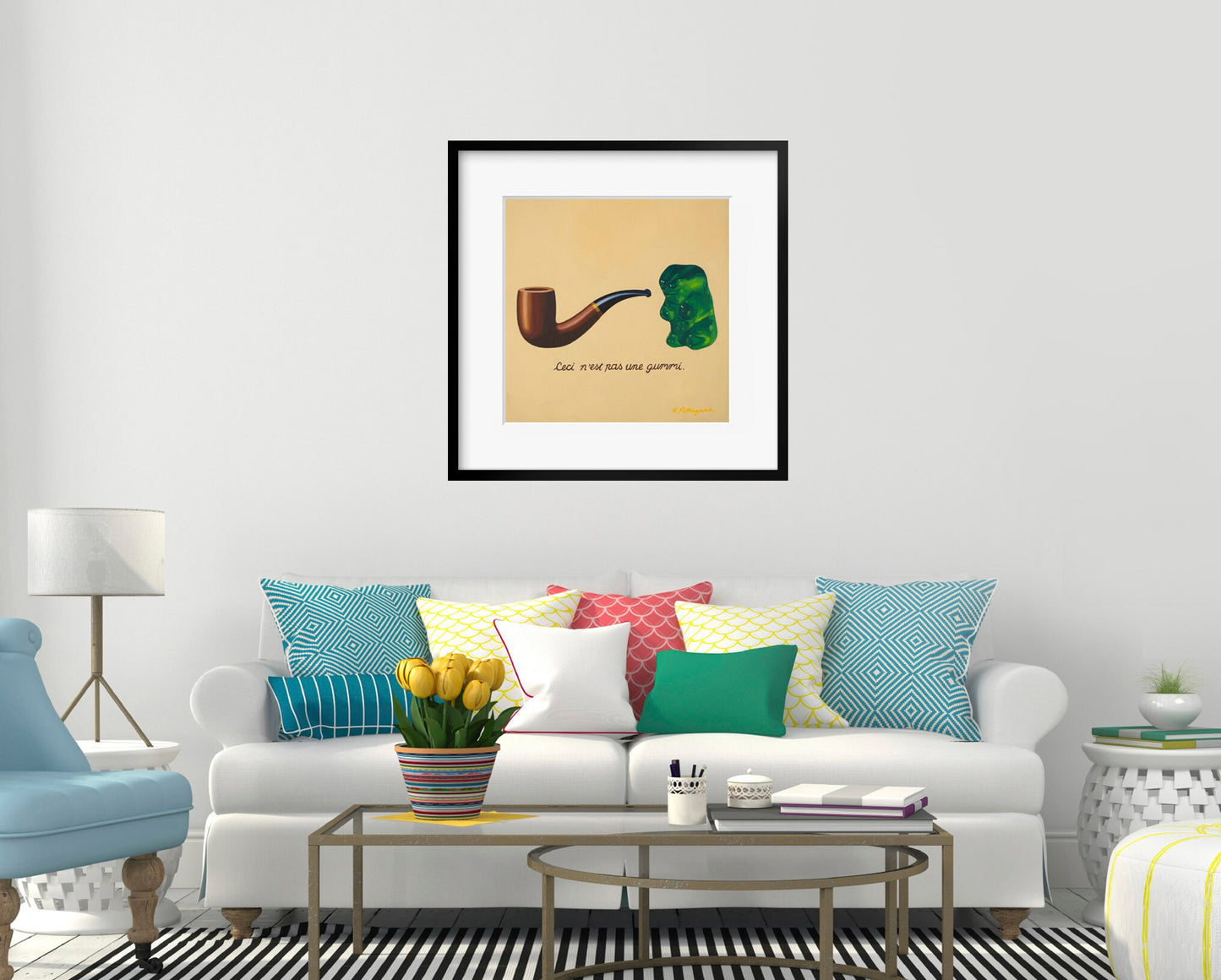 Gummy Bear Magritte - Art Print