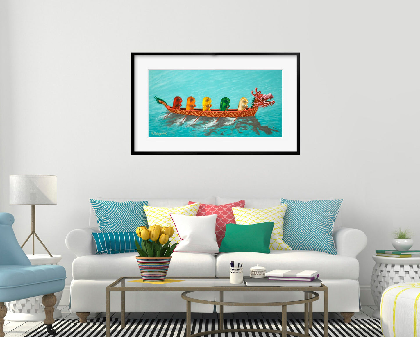 Gummy Bear Dragon Boat - Art Print