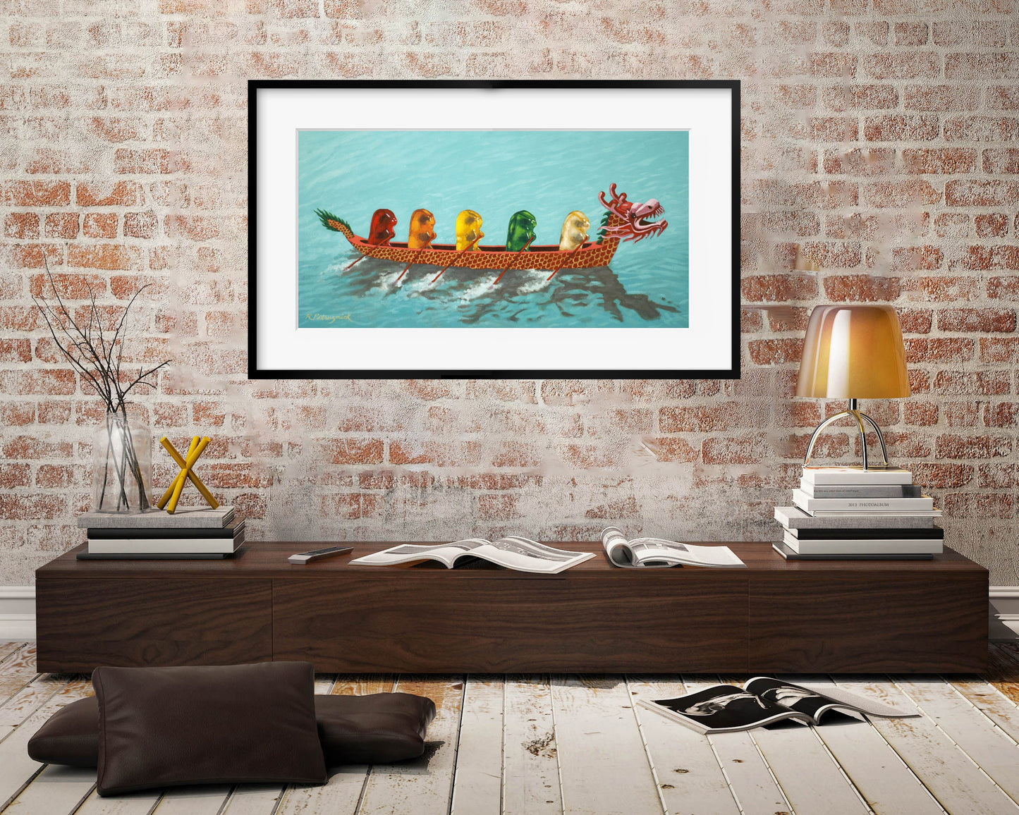 Gummy Bear Dragon Boat - Art Print