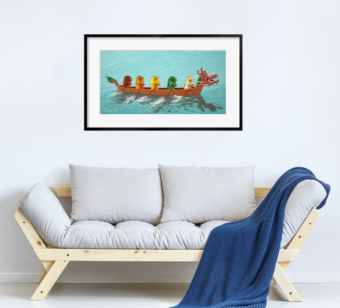 Gummy Bear Dragon Boat - Art Print