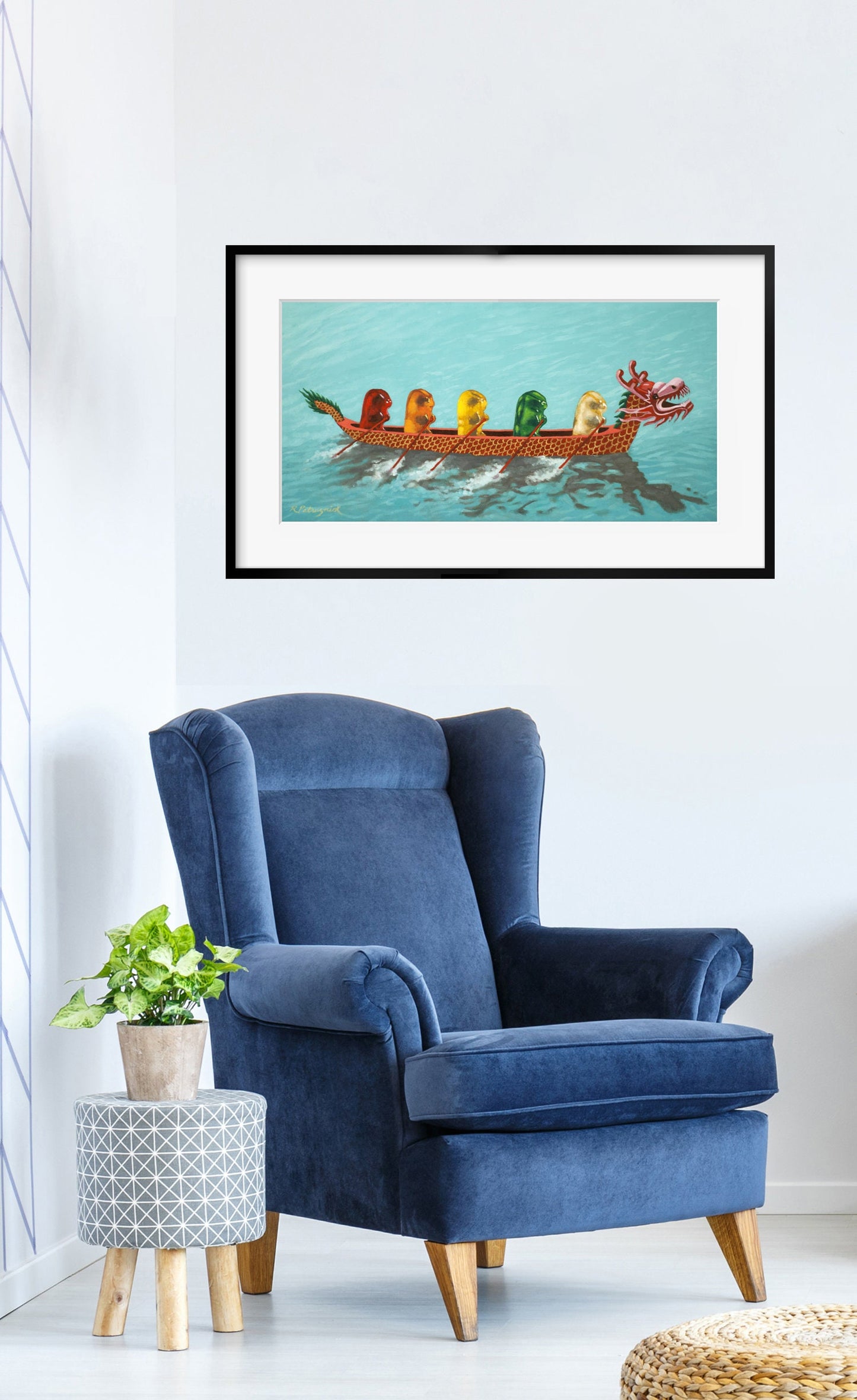 Gummy Bear Dragon Boat - Art Print