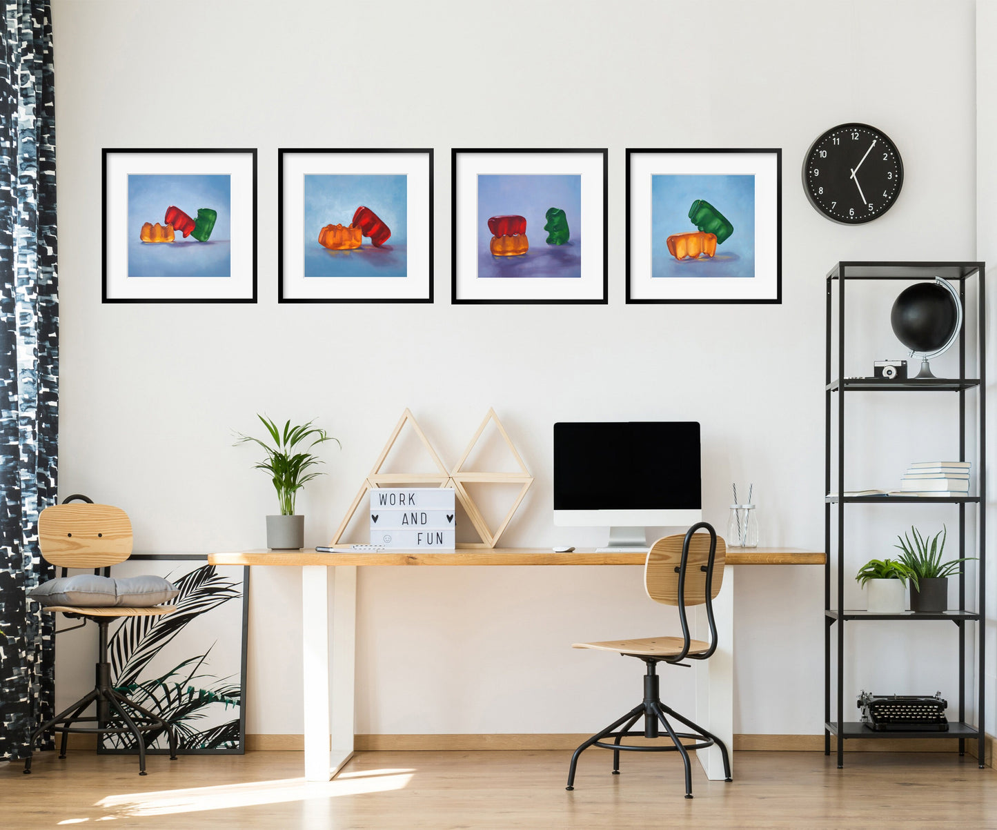 Gummy Bear Art - set of 4 Prints