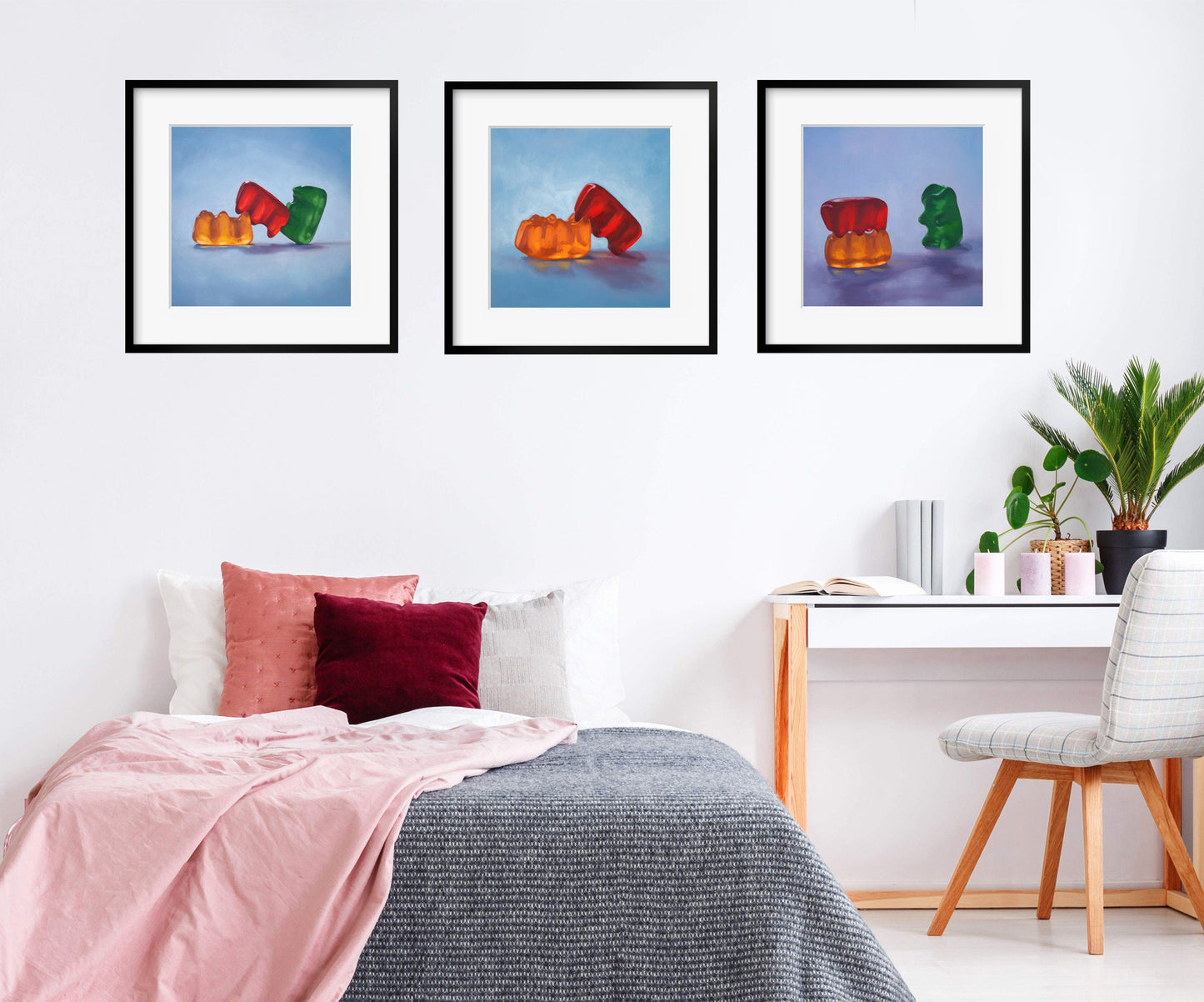 Sexy Gummy Bear Art - Set of 3 Prints