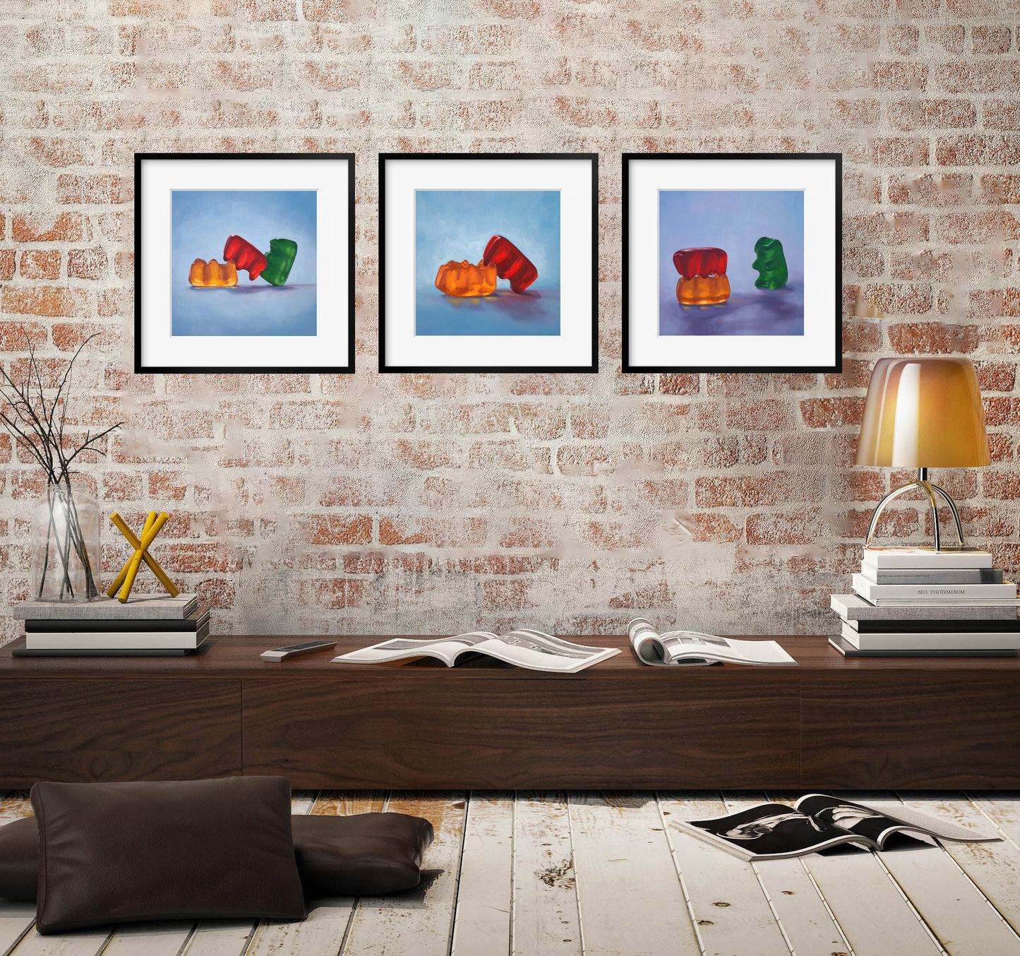 Sexy Gummy Bear Art - Set of 3 Prints