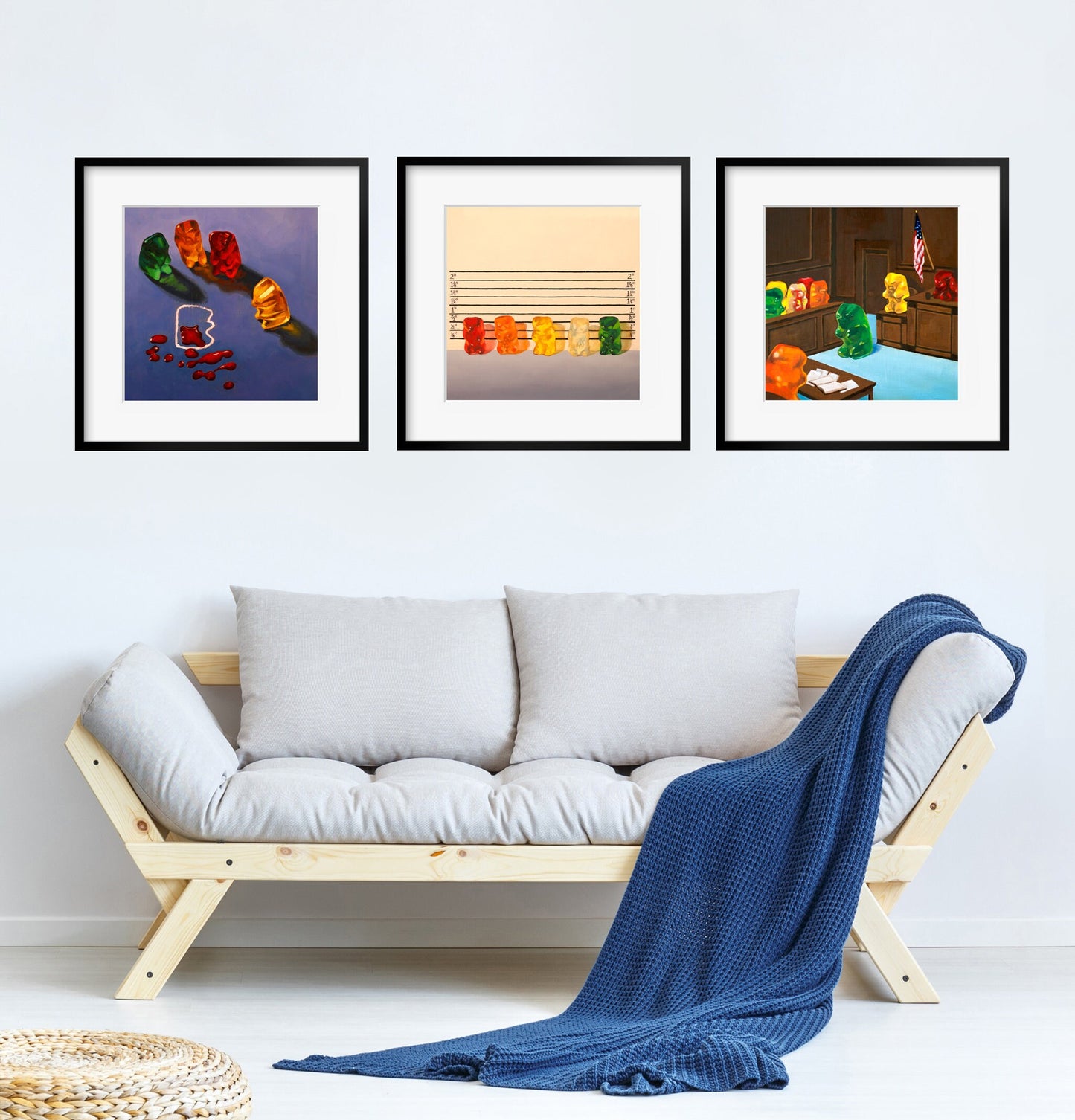 Set of 3 Gummy Bear - Art Prints