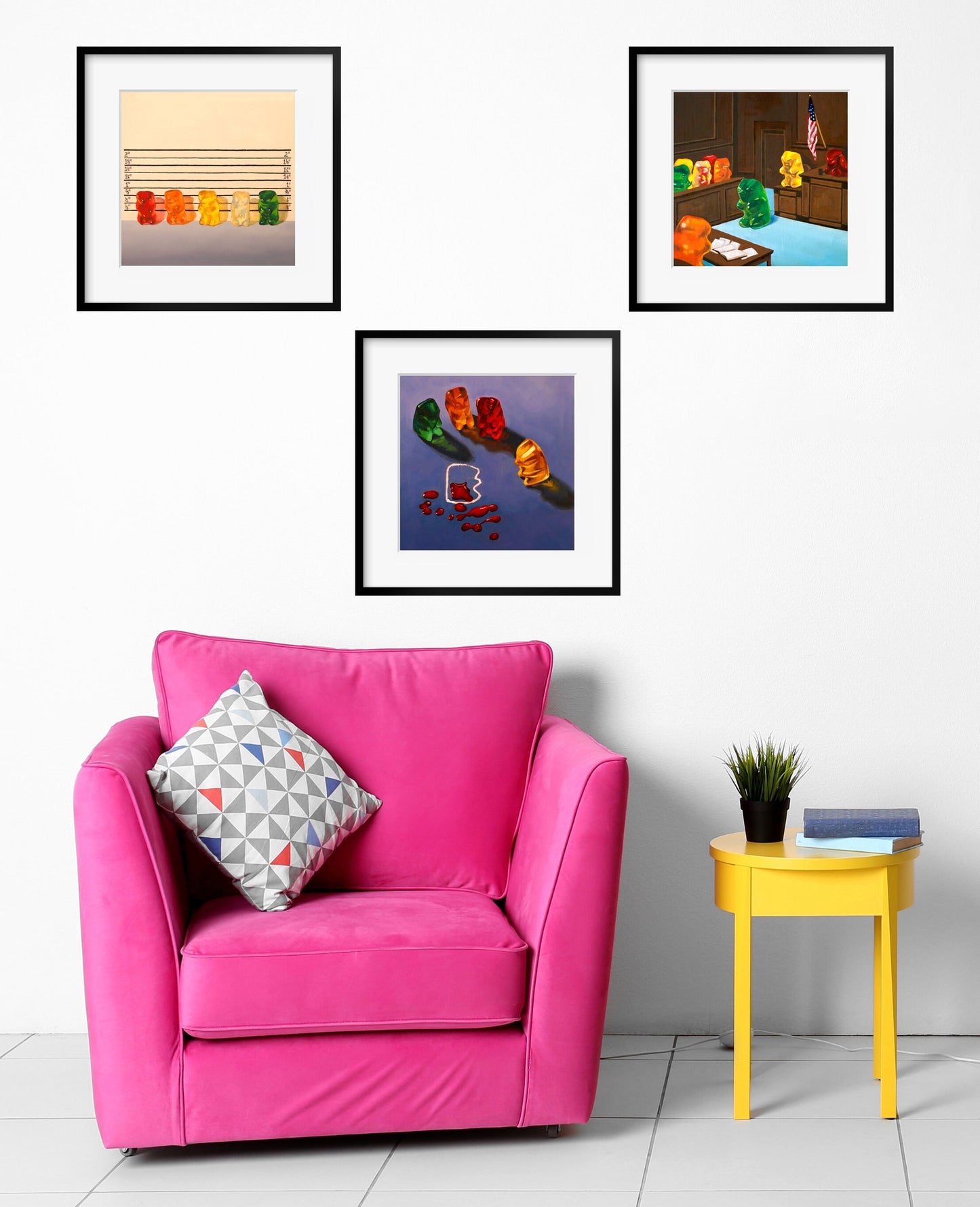 Set of 3 Gummy Bear - Art Prints