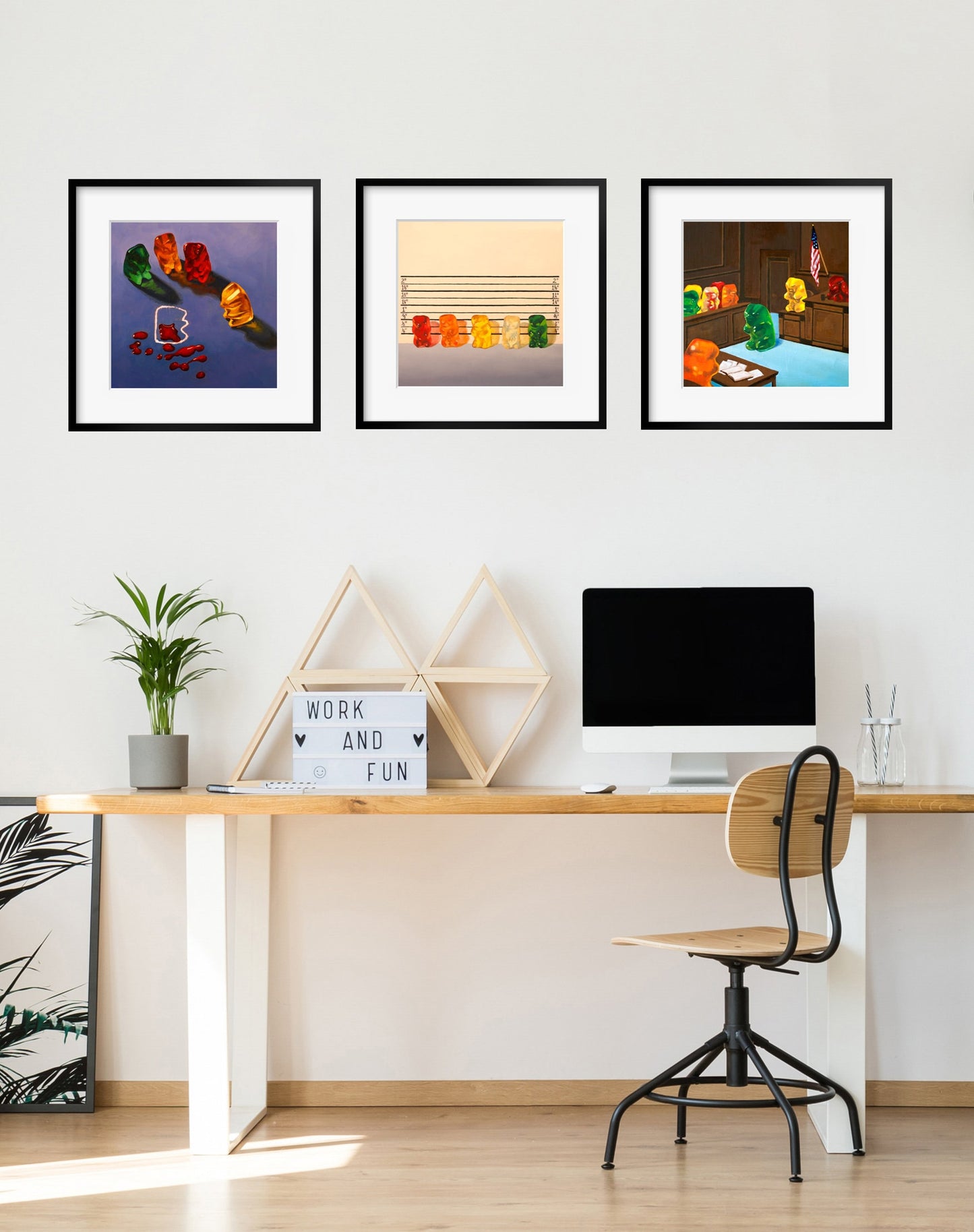 Set of 3 Gummy Bear - Art Prints