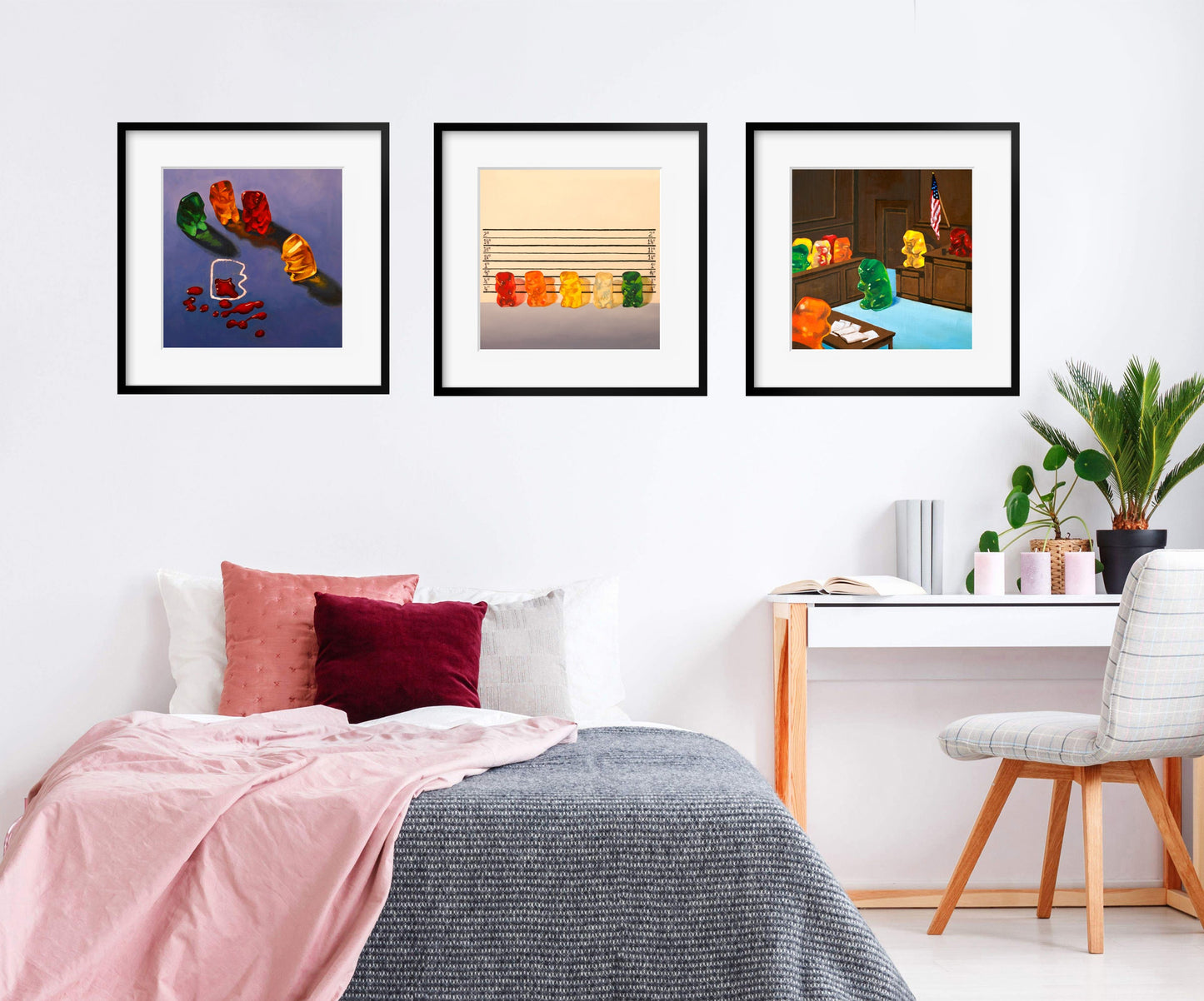 Set of 3 Gummy Bear - Art Prints