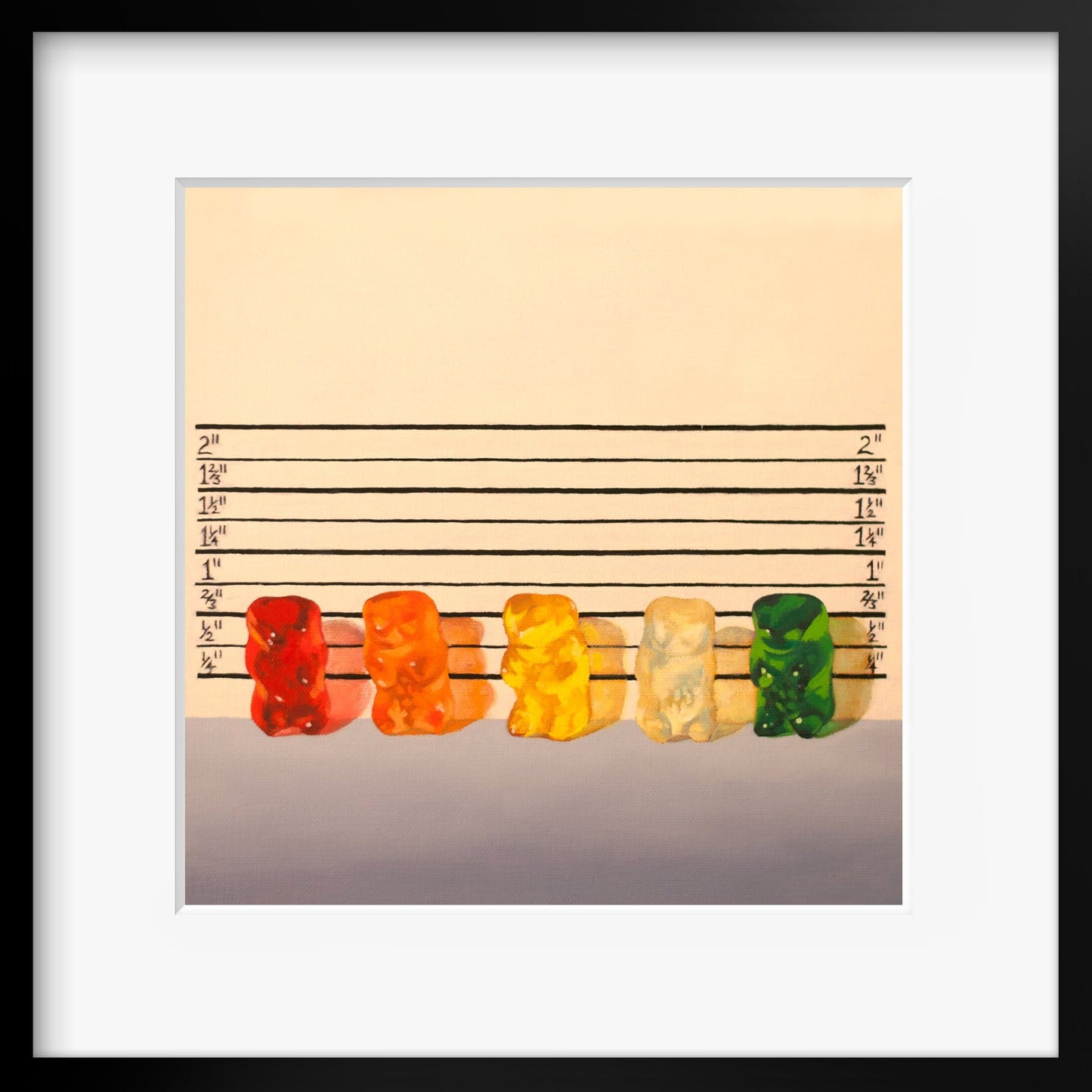 Gummy Bear Line Up - Art Print