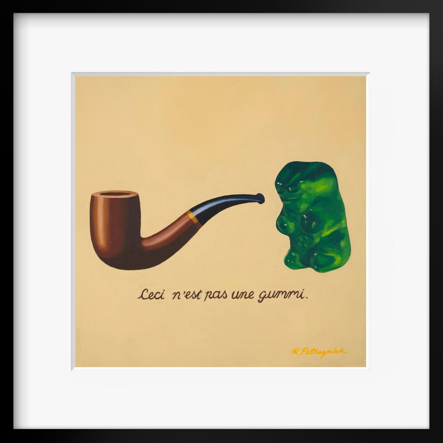 Gummy Bear Magritte - Art Print