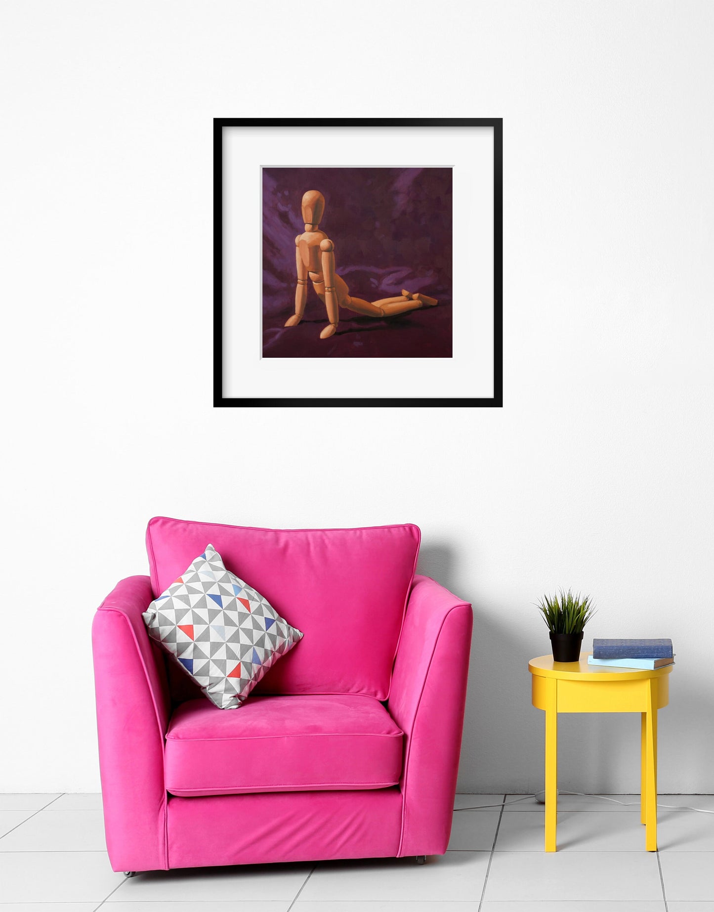 Yoga Mindfulness Mannequin - Art Print