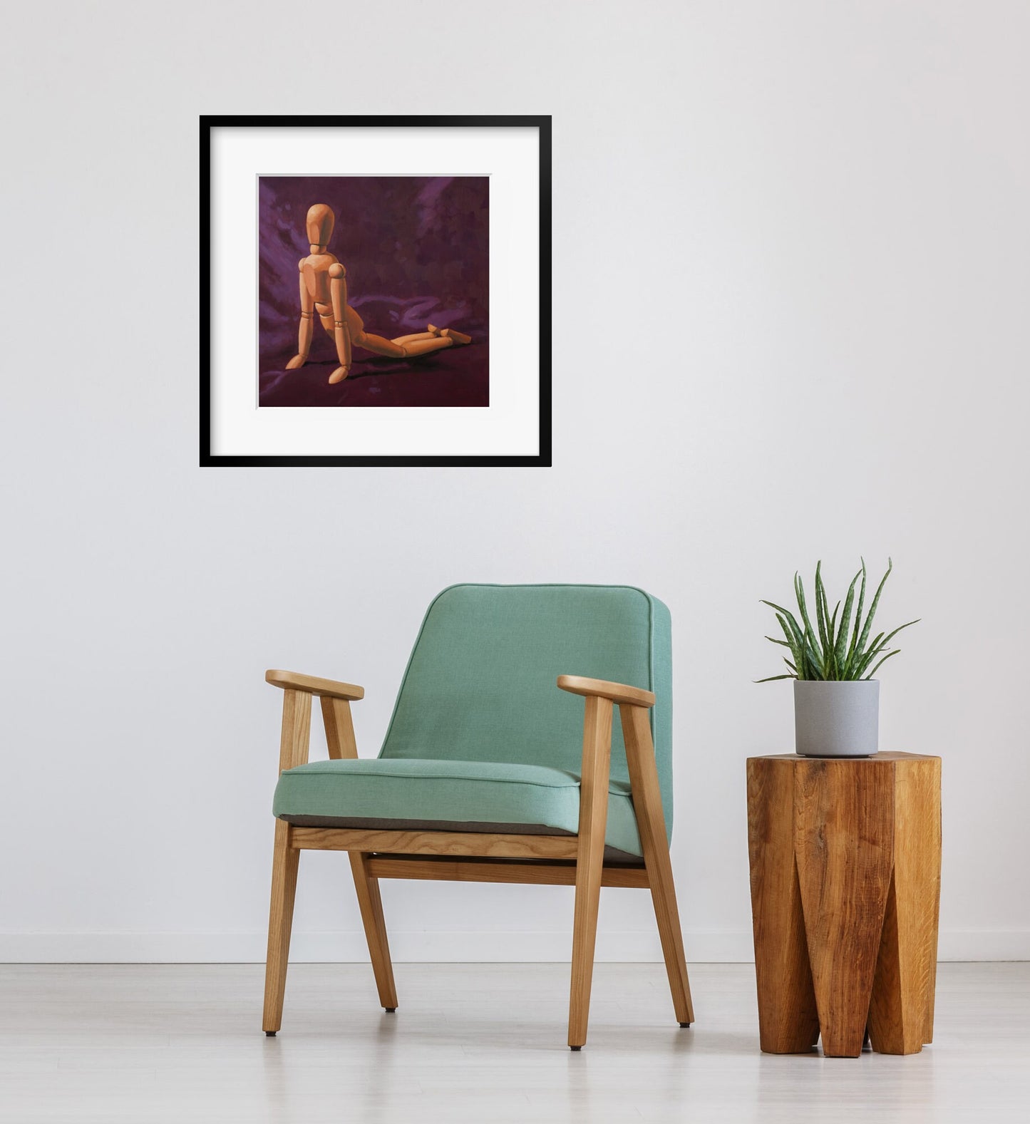 Yoga Mindfulness Mannequin - Art Print
