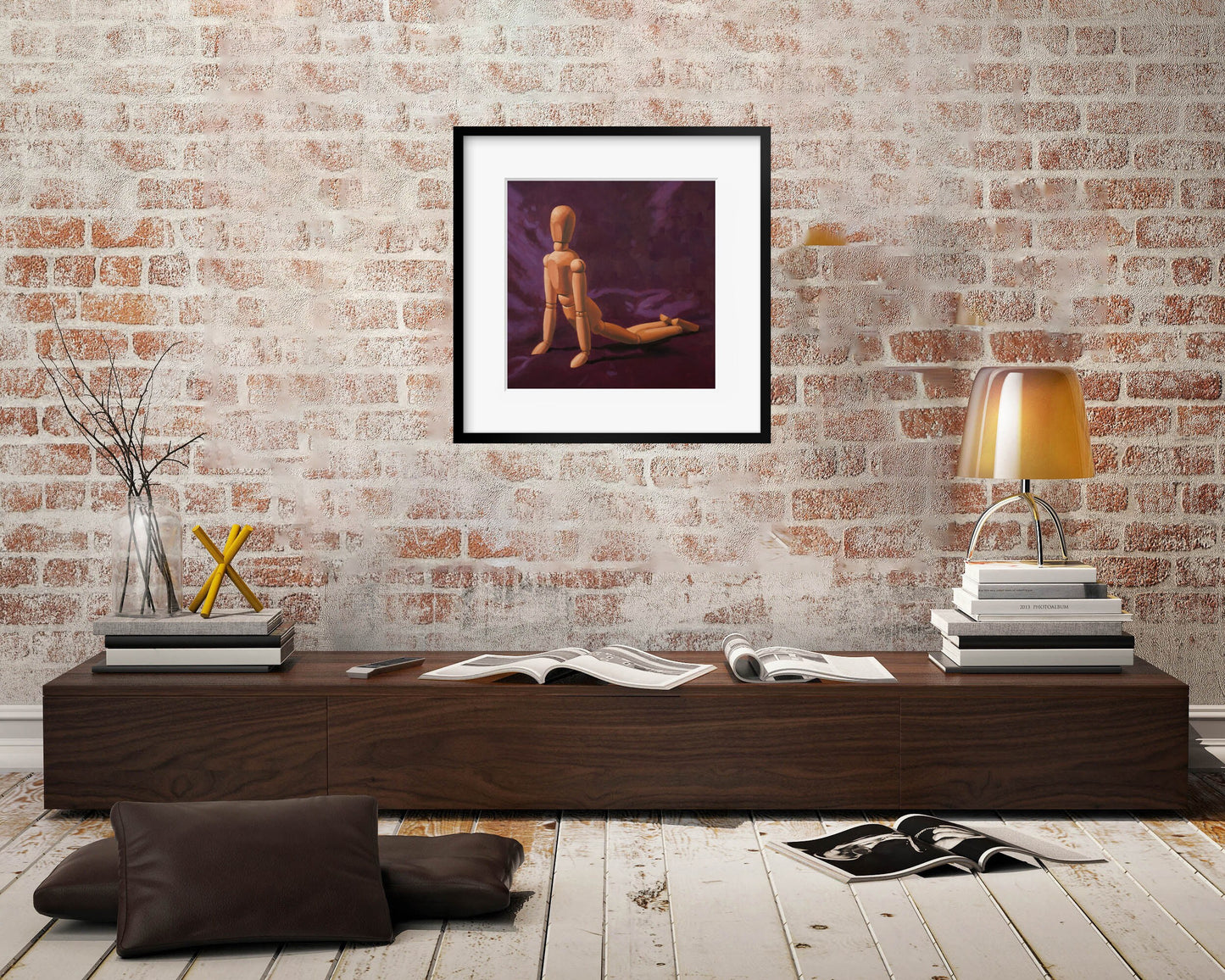 Yoga Mindfulness Mannequin - Art Print