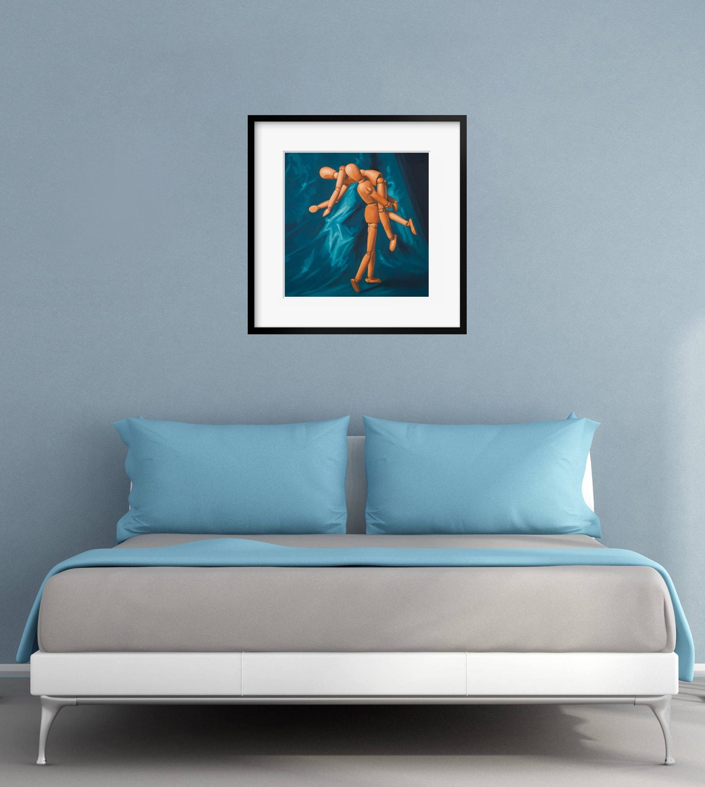 Mannequin Elope Art Print from oil painting - Creepy cute art makes great birthday gift or 20 year anniversary gift