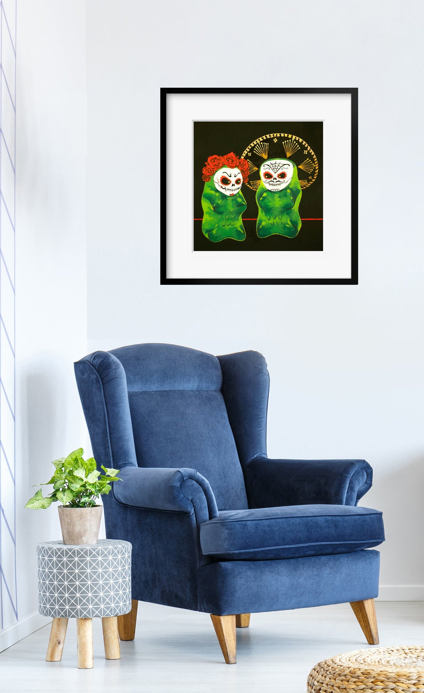 Gummy Bear Day Of The Dead - art print