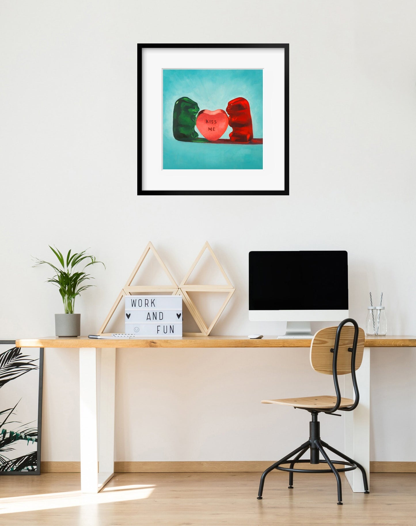 Gummy Bear Valentines Day Gift - Art print