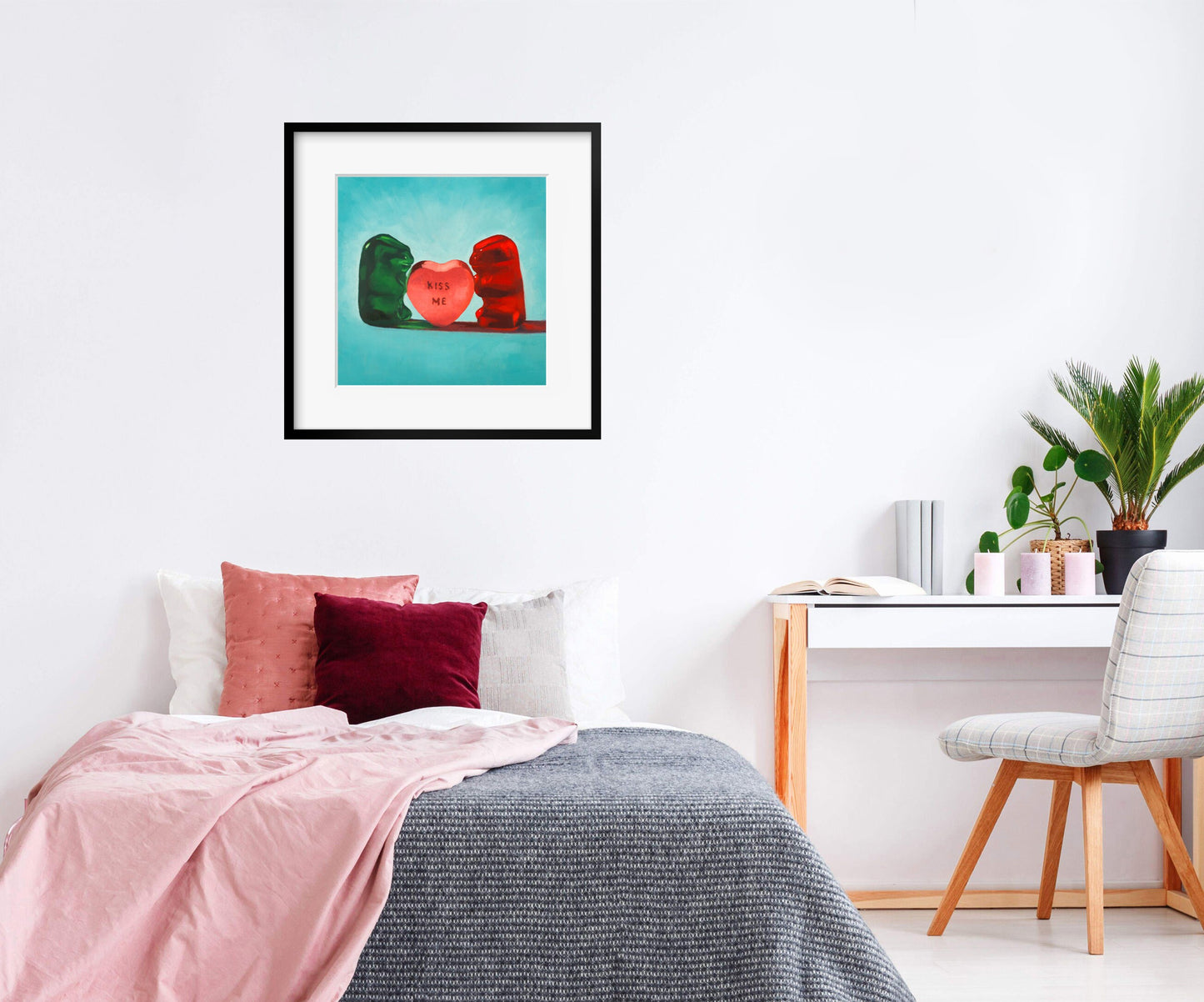 Gummy Bear Valentines Day Gift - Art print