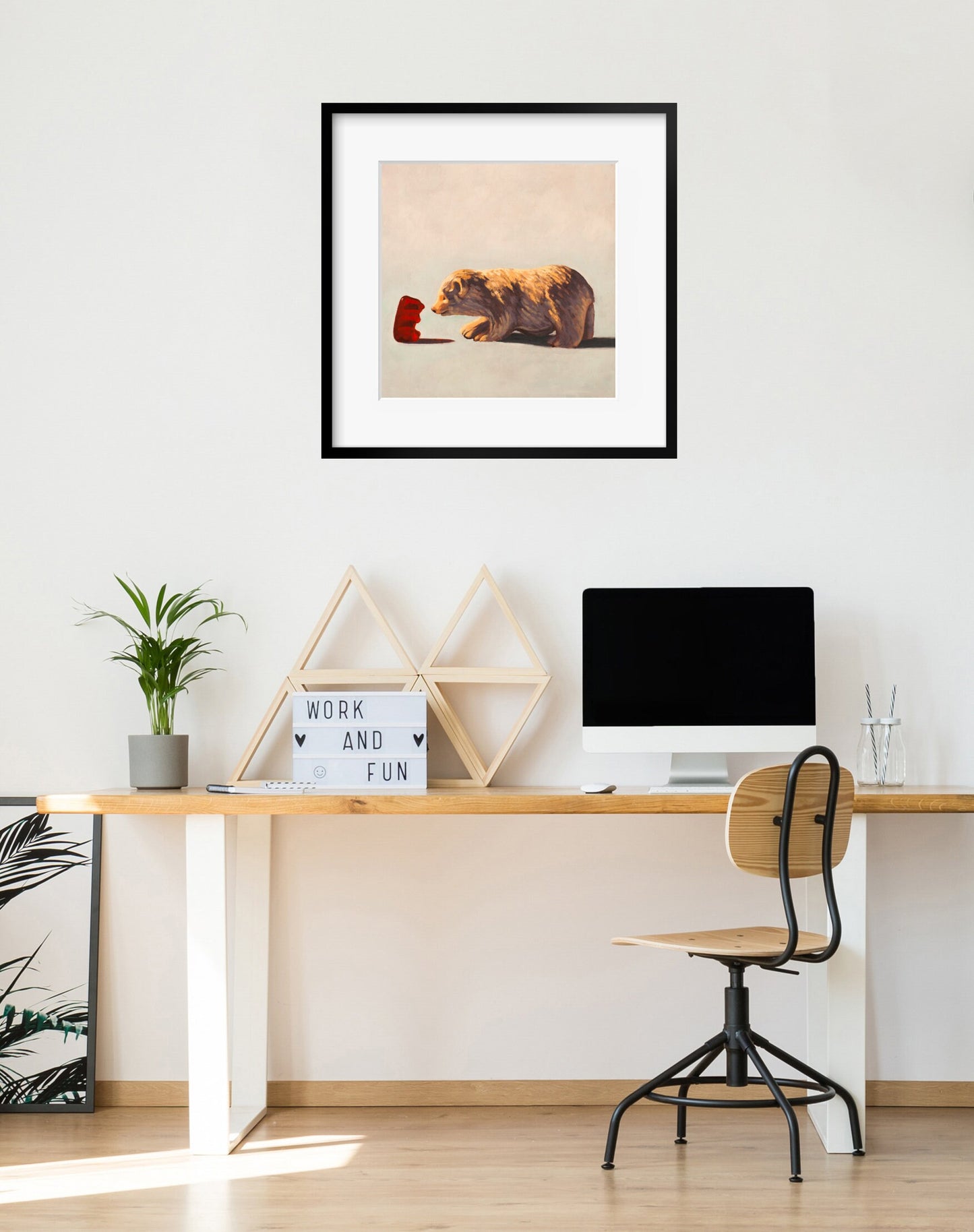 Gummy Bear and Bear - Art print