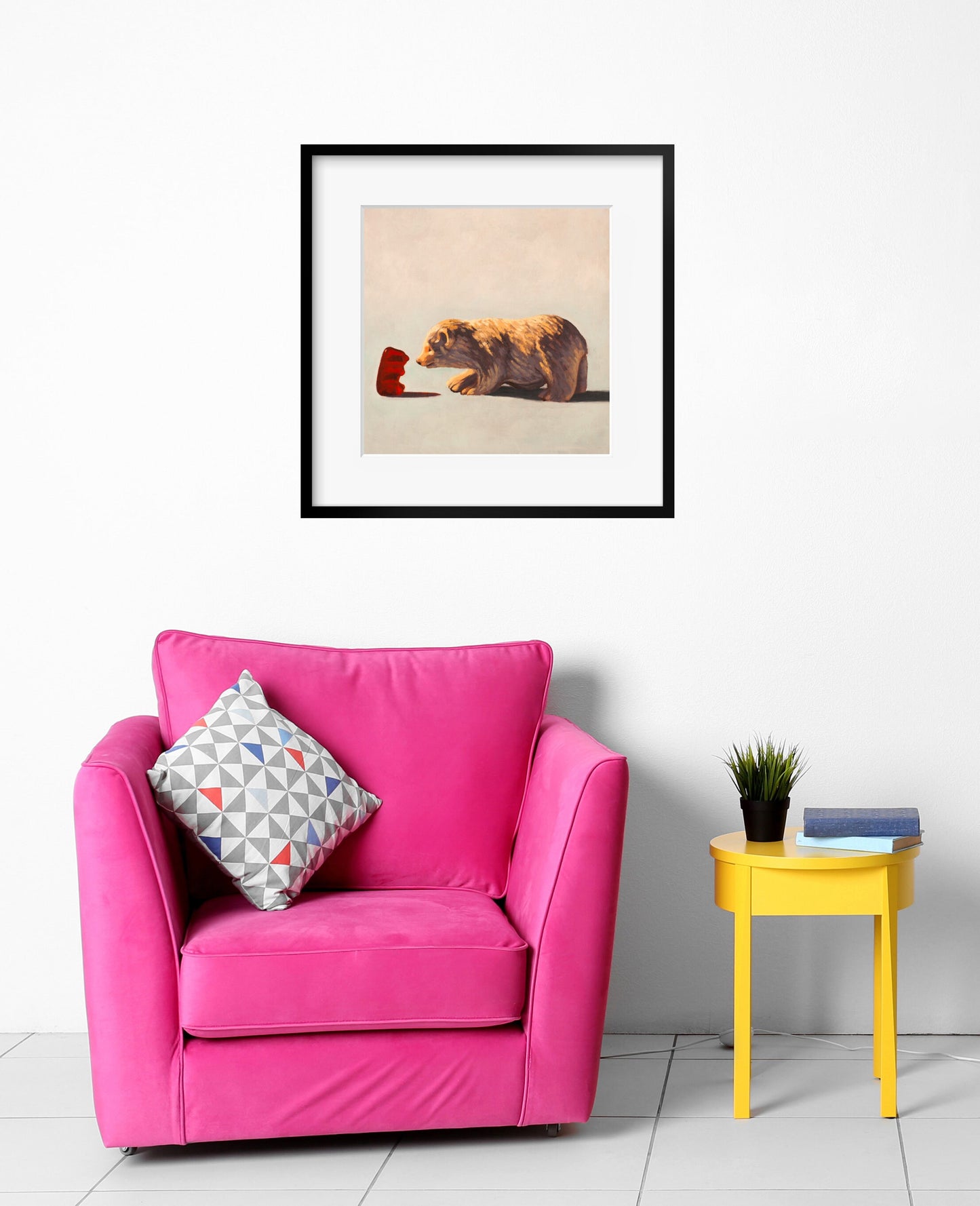Gummy Bear and Bear - Art print