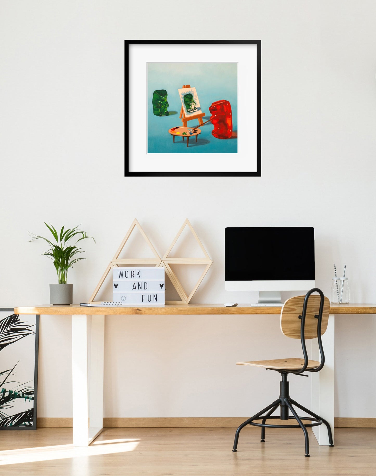 Gummy Bear Art Student - Art Print
