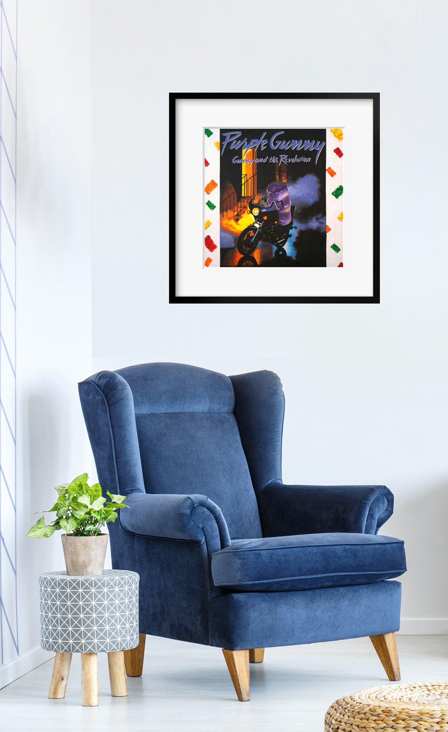 Gummy Bear Purple Rain - Art Print