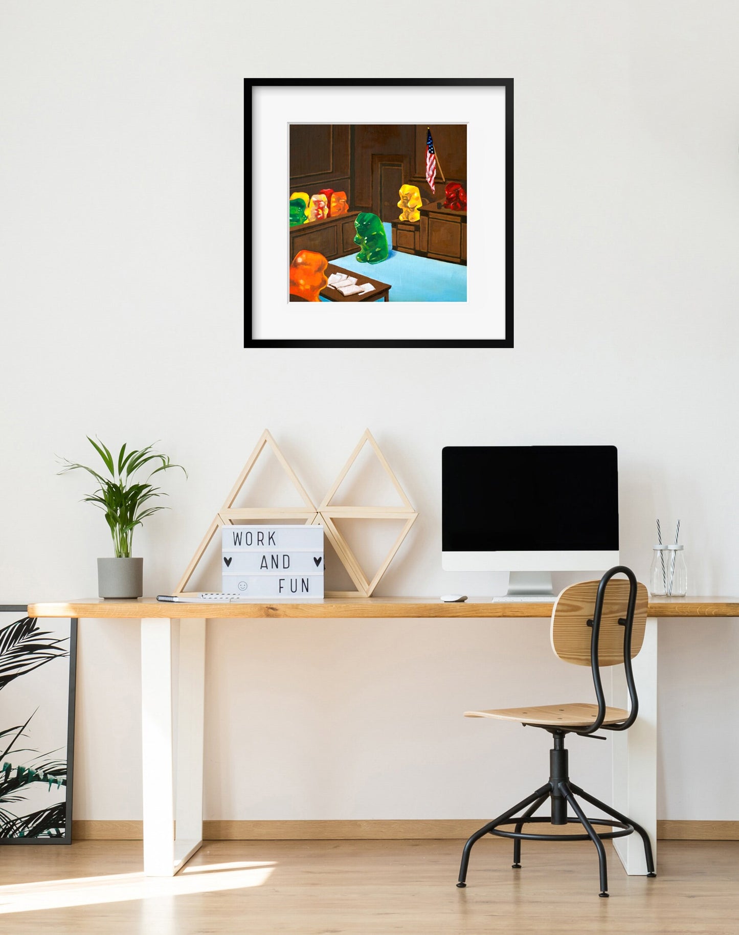 Gummy Bear Law And Order - art print