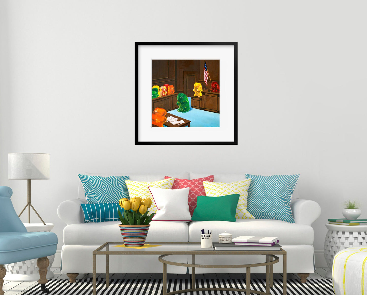 Gummy Bear Law And Order - art print
