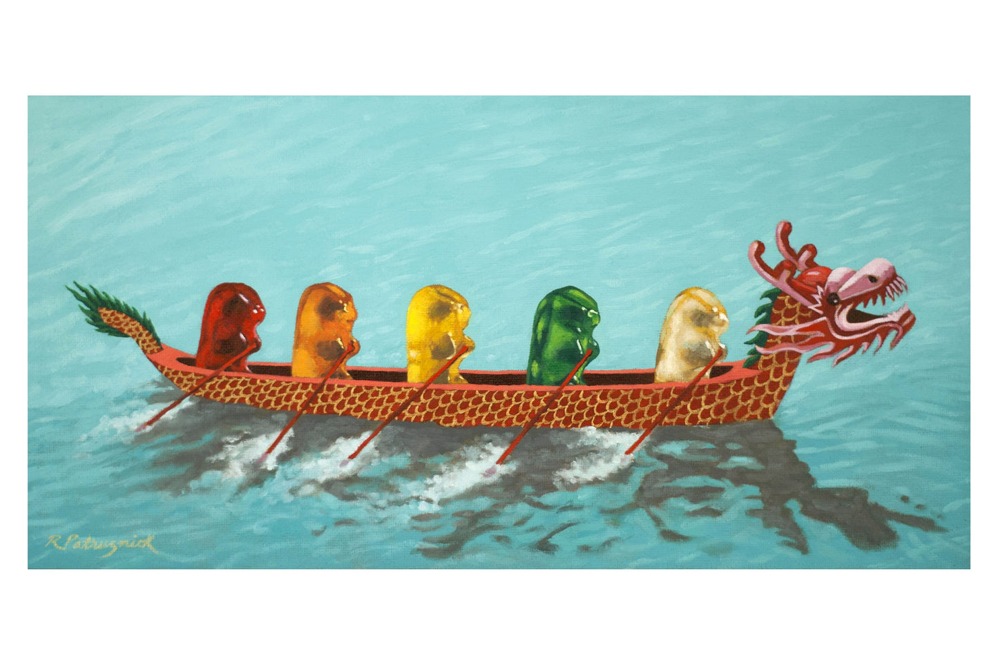 Gummy Bear Dragon Boat - Art Print