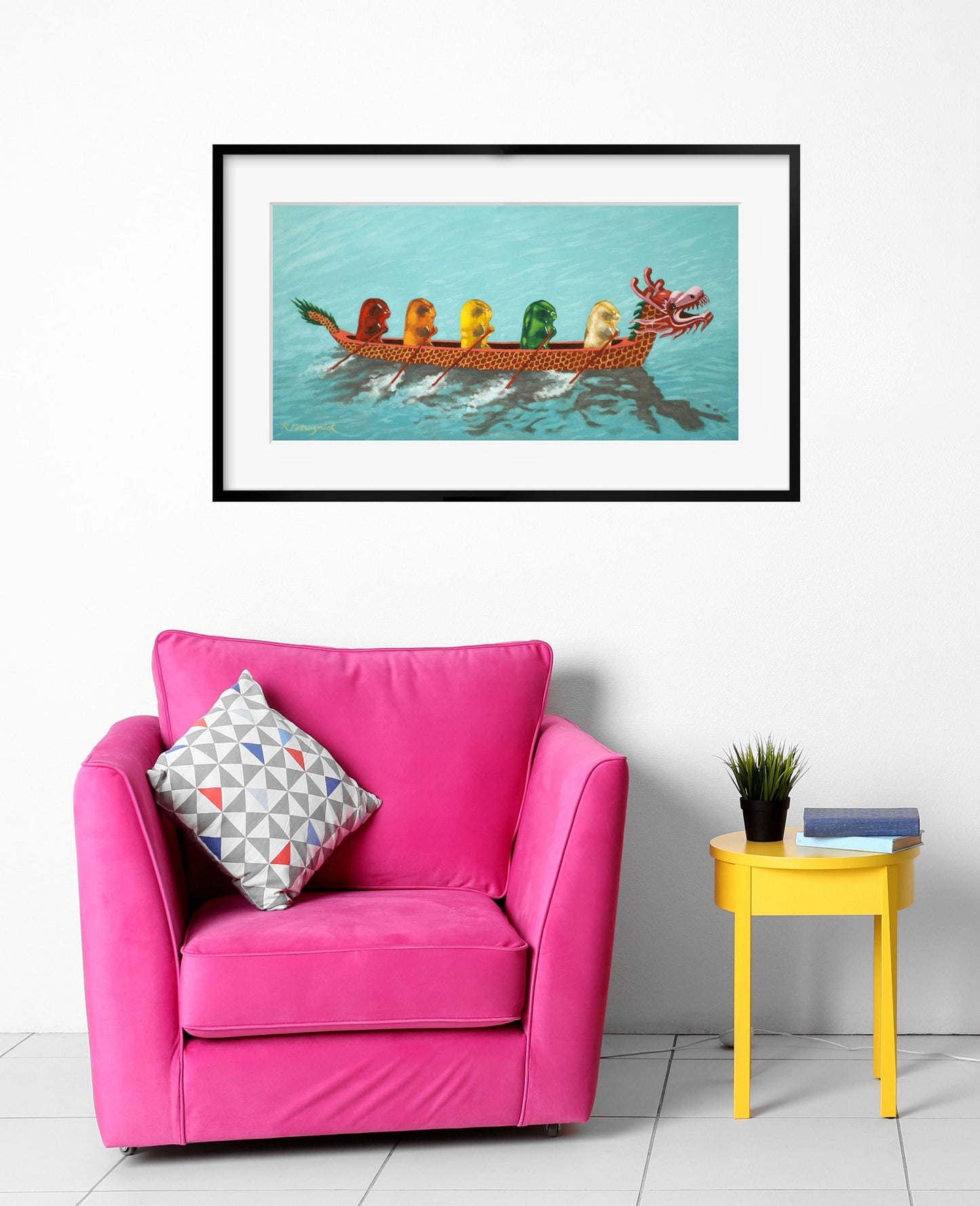 Gummy Bear Dragon Boat - Art Print