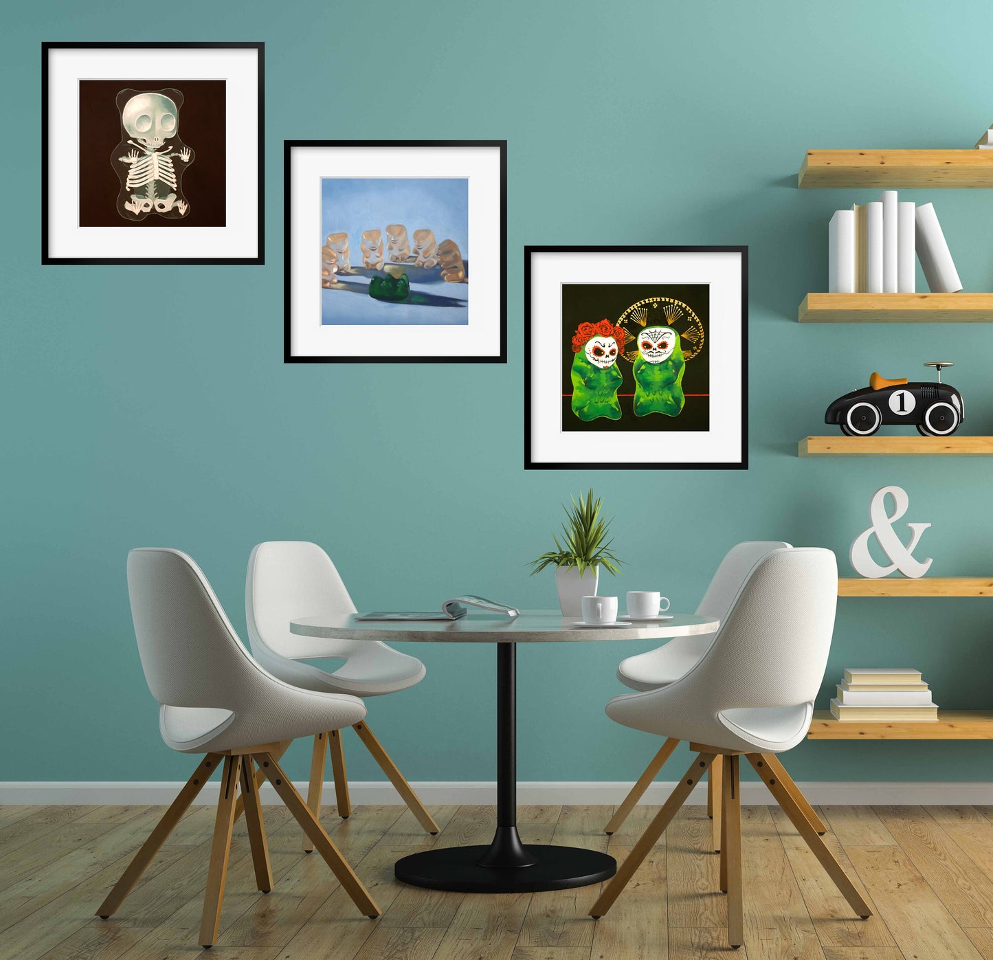Gummy Bear Art Creepy Cute - Set of 3 Prints